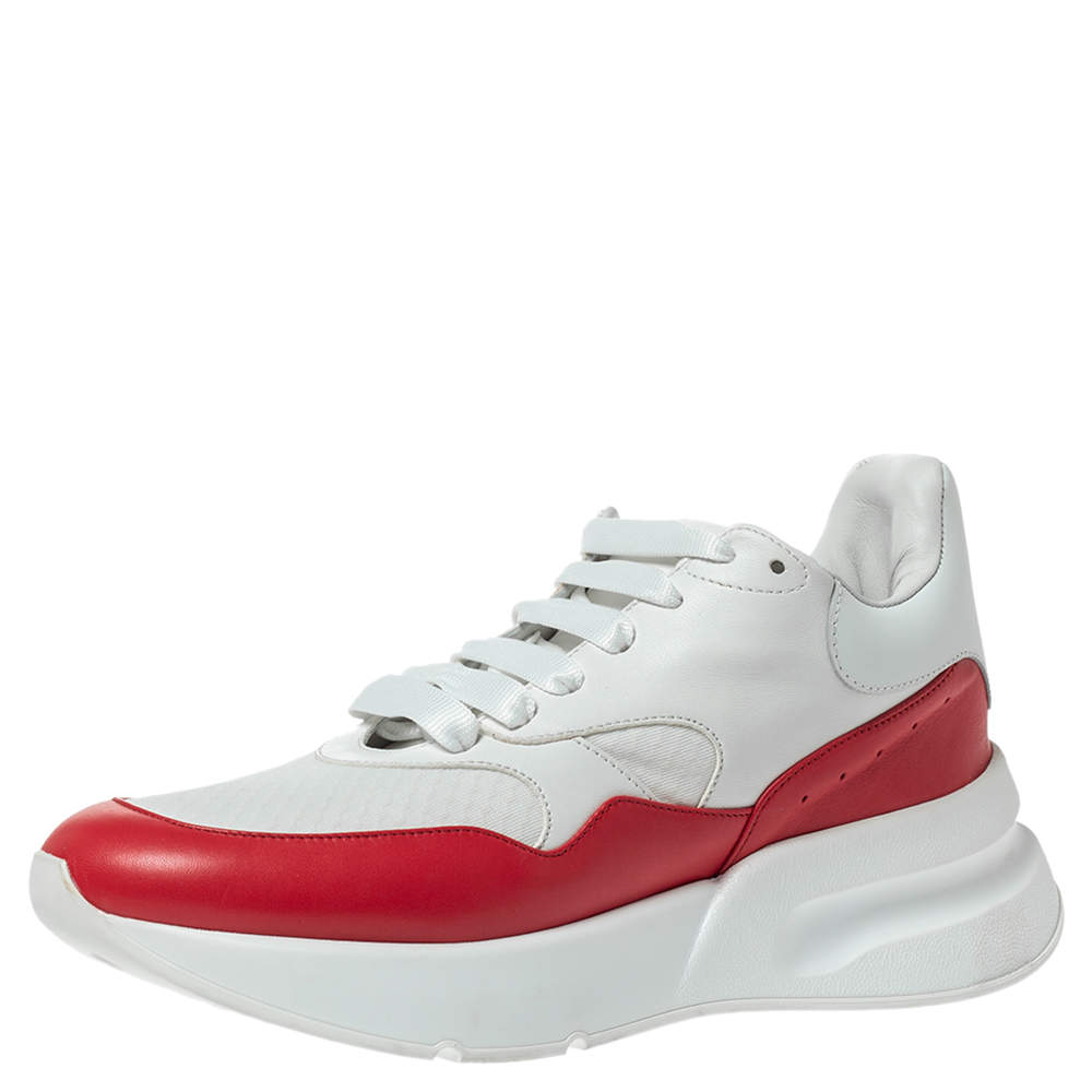 alexander mcqueen red oversized sneakers