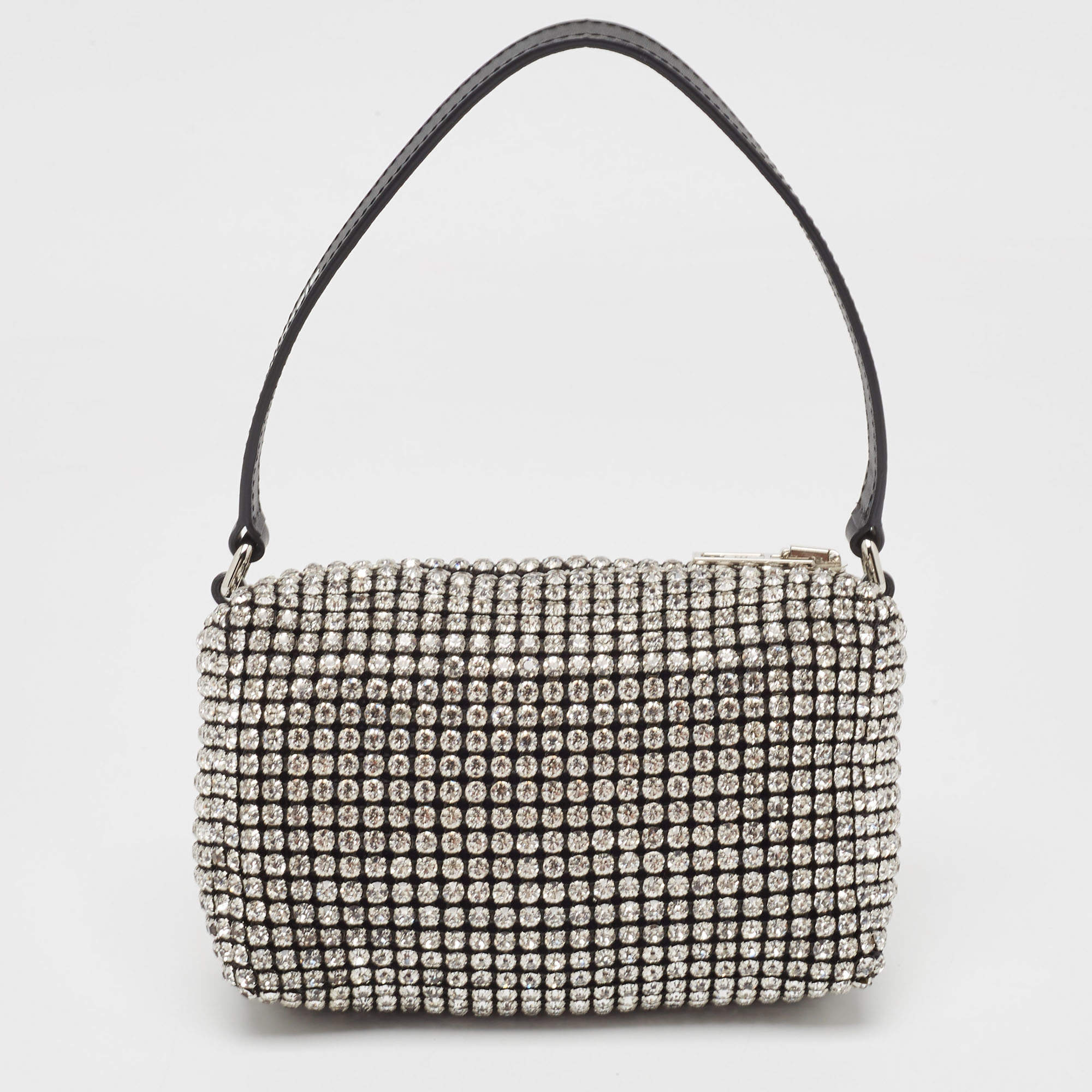 Alexander Wang Black Crystal Embellished Mini Heiress Pouch Bag