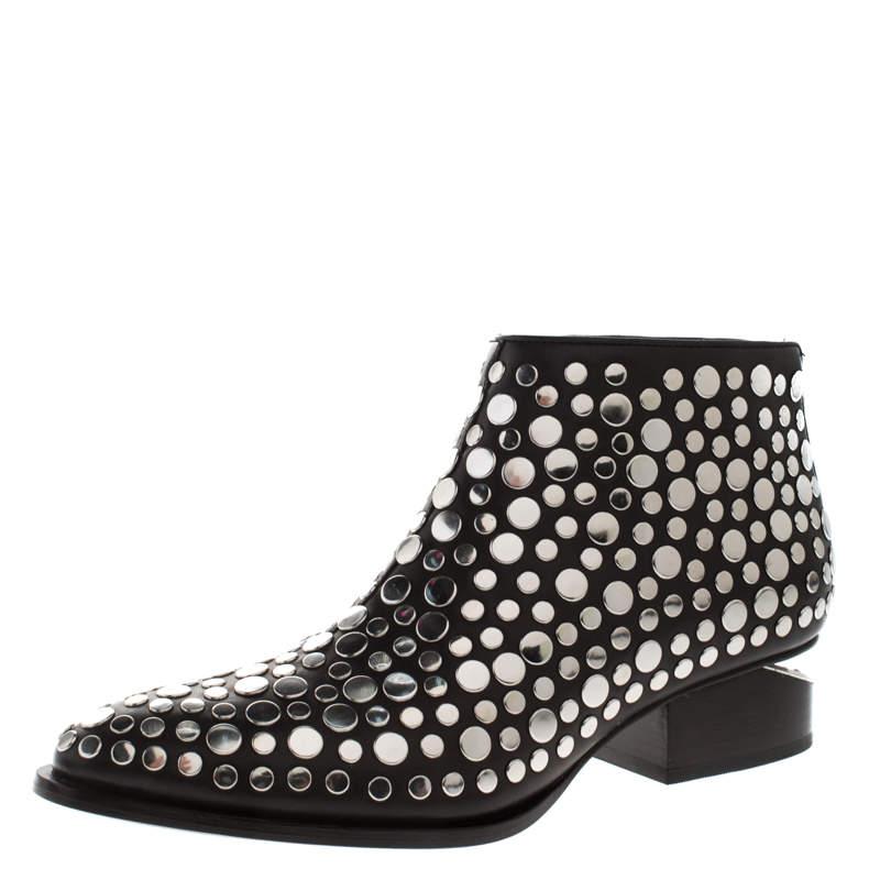 alexander wang studded ankle boots