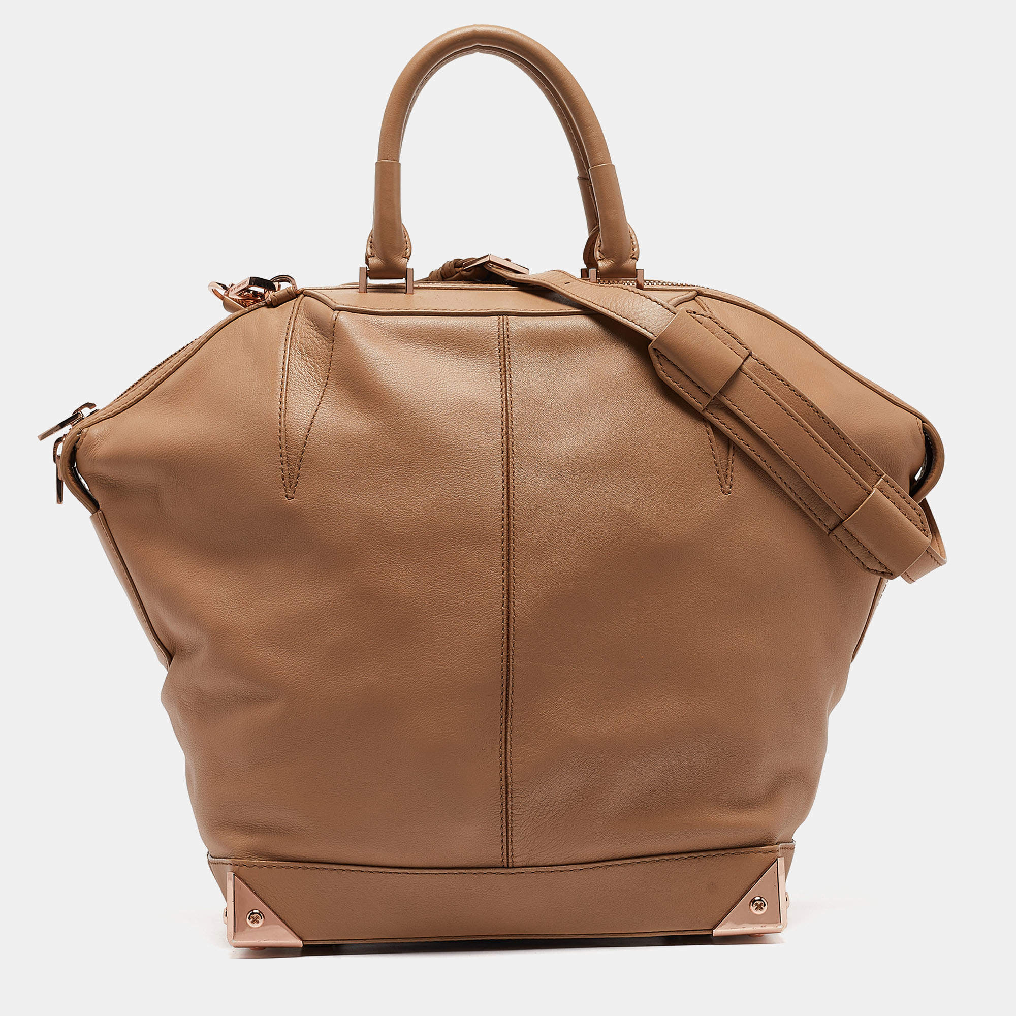 Alexander Wang Beige Leather Emile Satchel