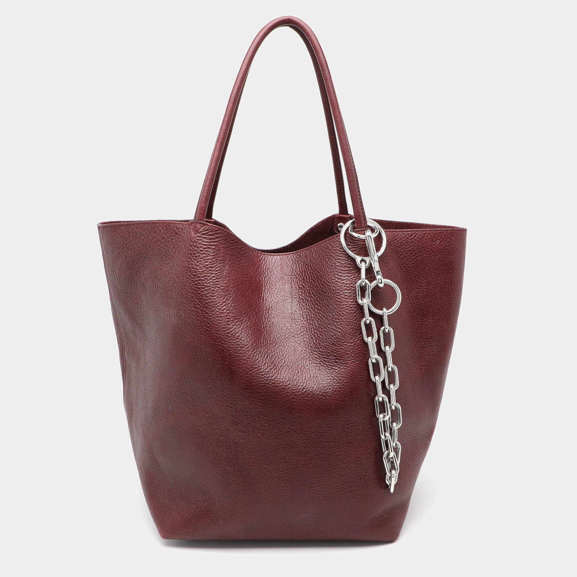 Pre Owned Alexander Wang Burgundy Leather Tote