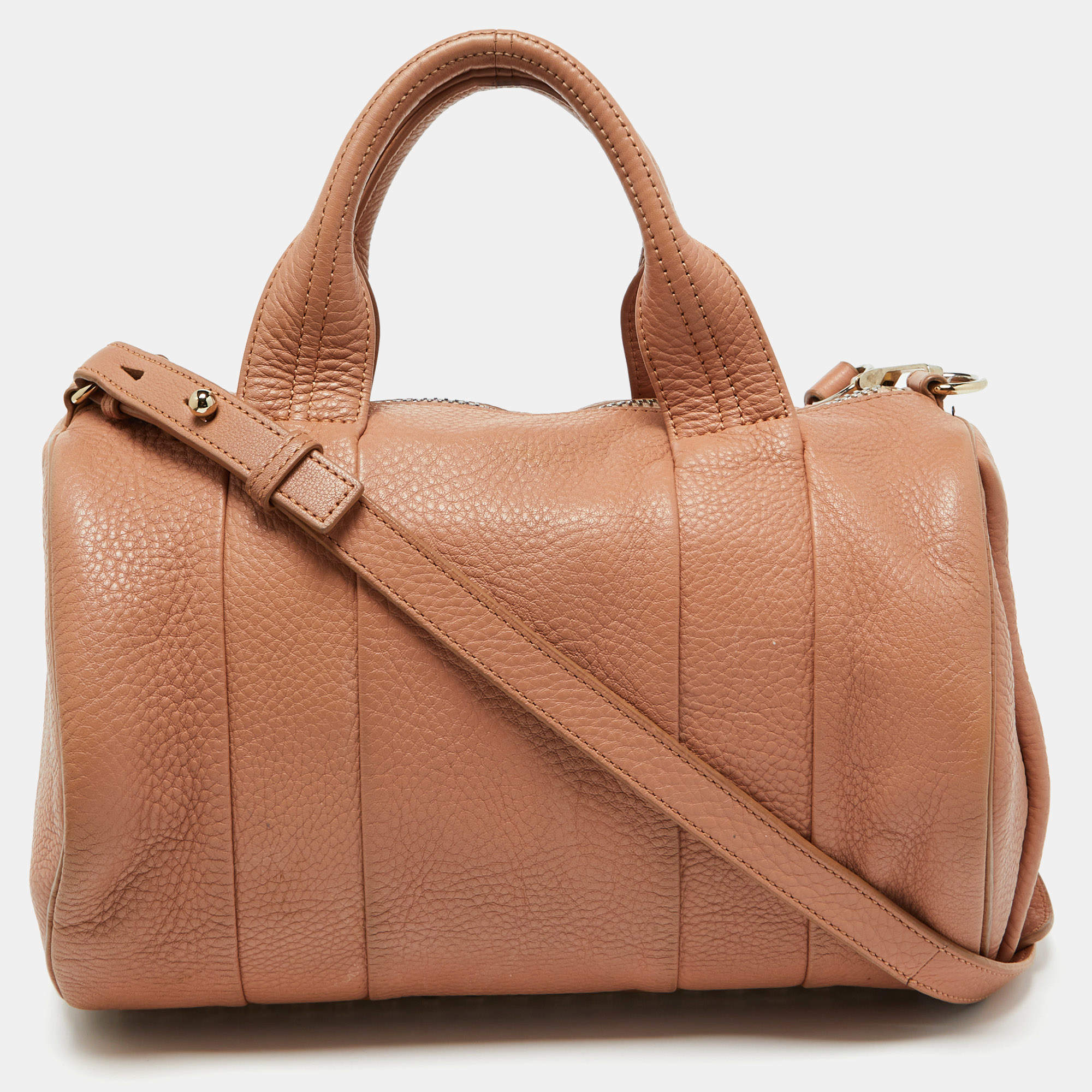 Alexander Wang Peach Leather Rockie Boston Bag