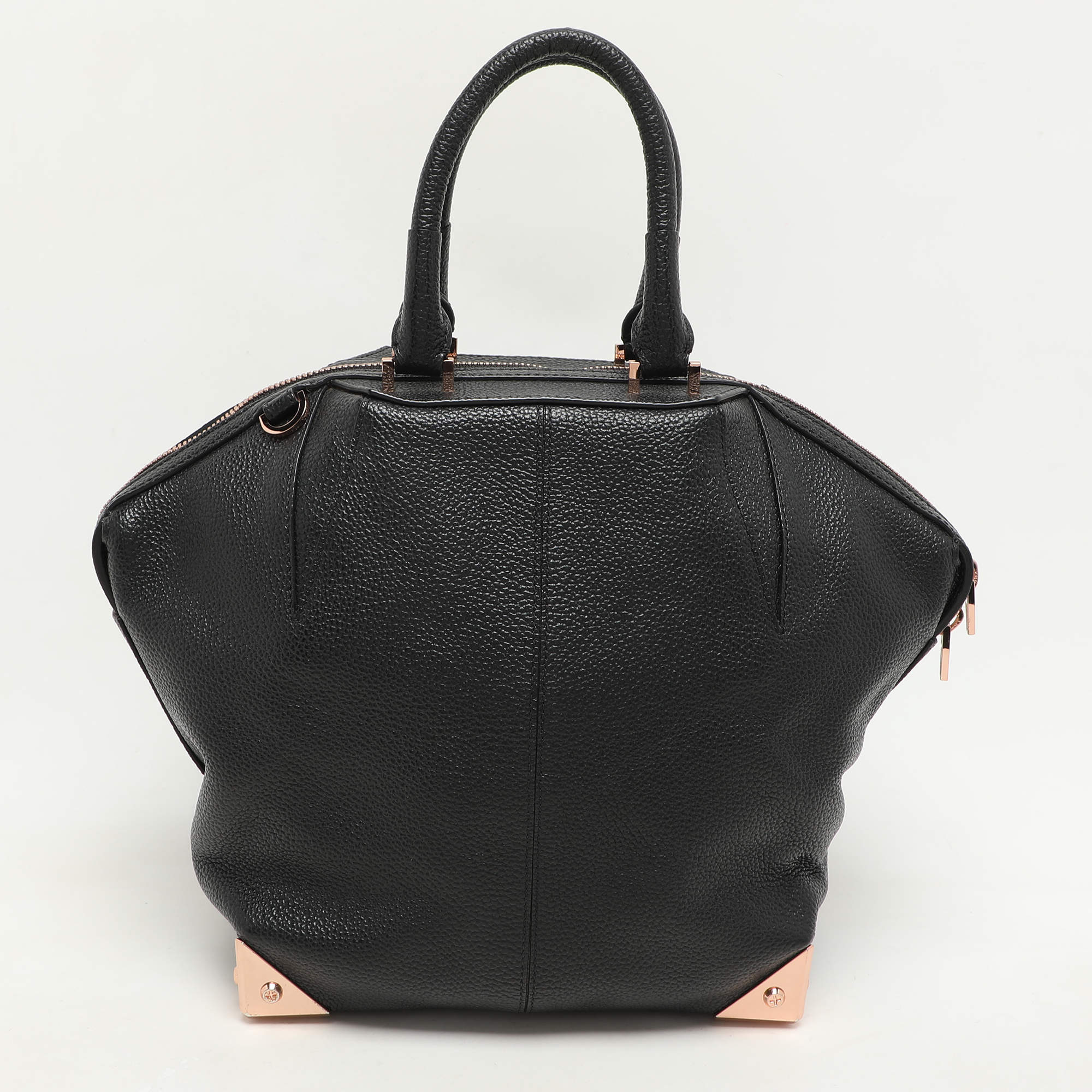 Pre Owned Alexander Wang Black Leather Emile Satchel