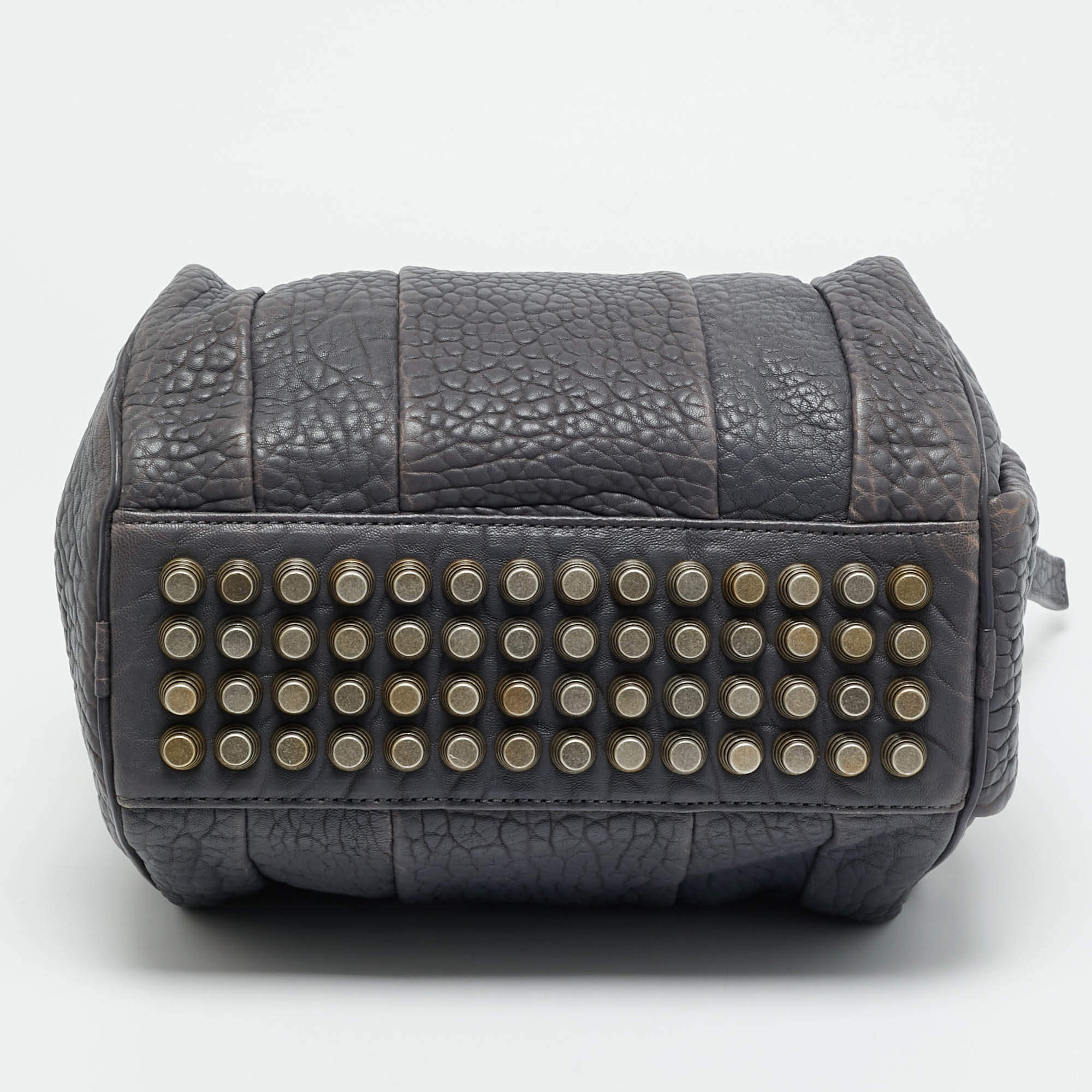 Alexander Wang Light Grey Pebbled Leather Rocco Bag Alexander Wang