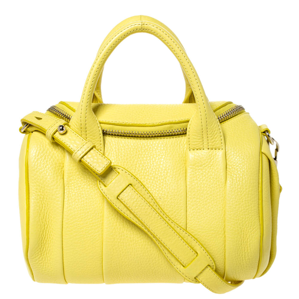 Pre Owned حقيبة اليكساندر وانغ "روكي" صغيرة جلد أصفر