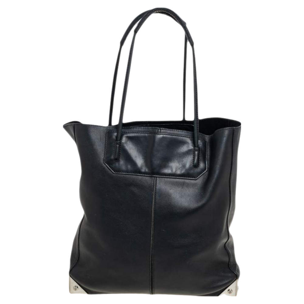 Alexander Wang Black Soft Leather Prisma Tote