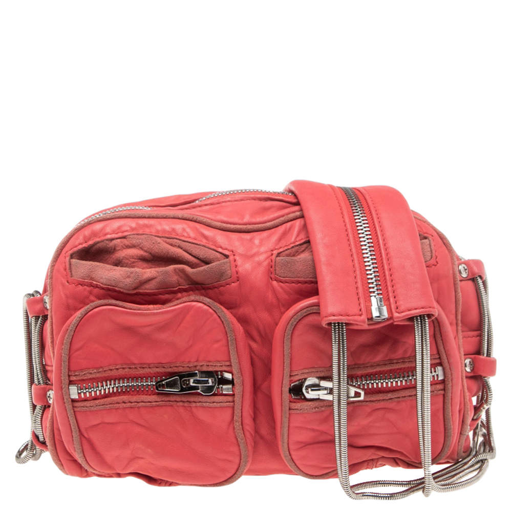 مملوكة مسبقًا Alexander Wang Coral Pink Leather Brenda Shoulder Bag