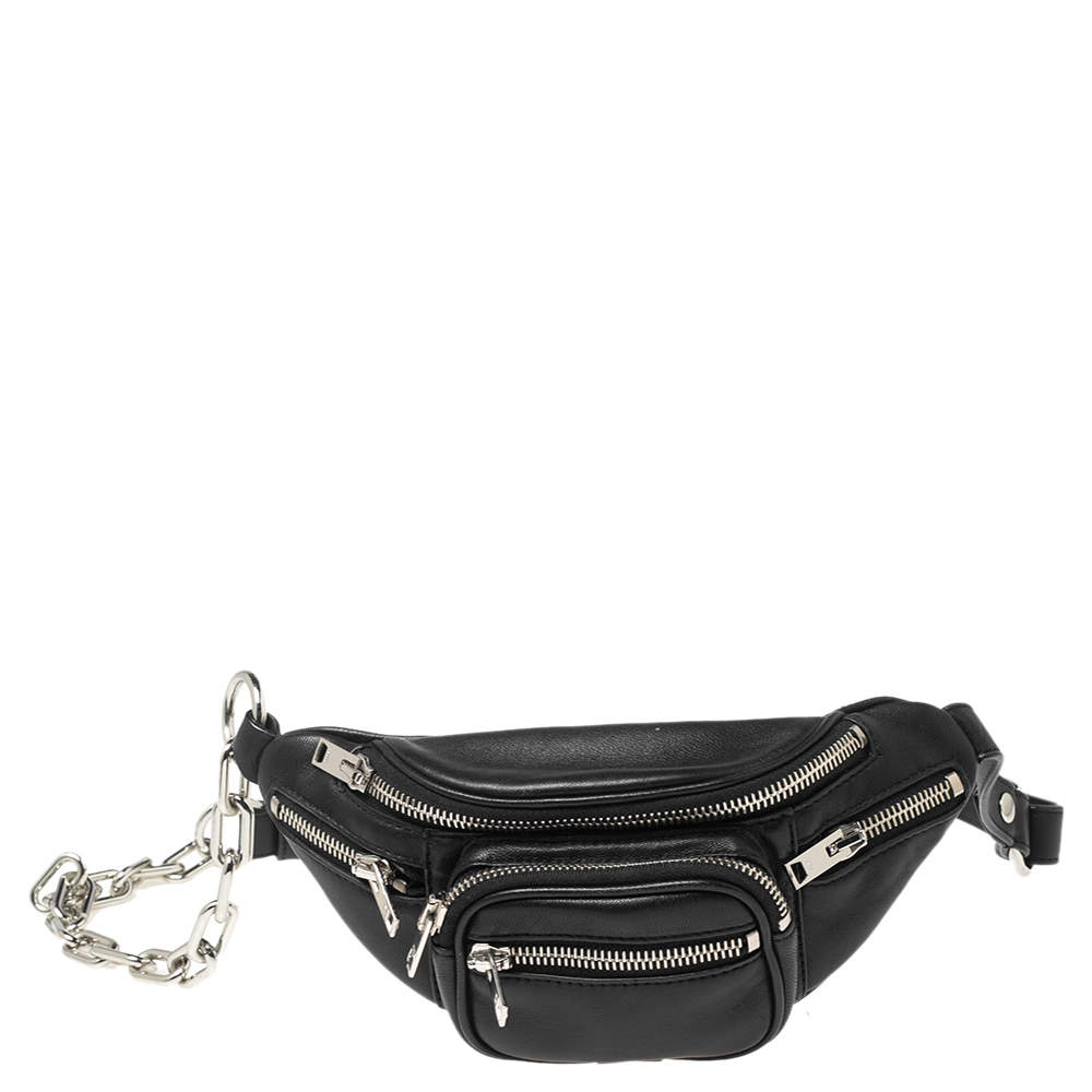 Alexander Wang Black Leather Mini Attica Belt Bag