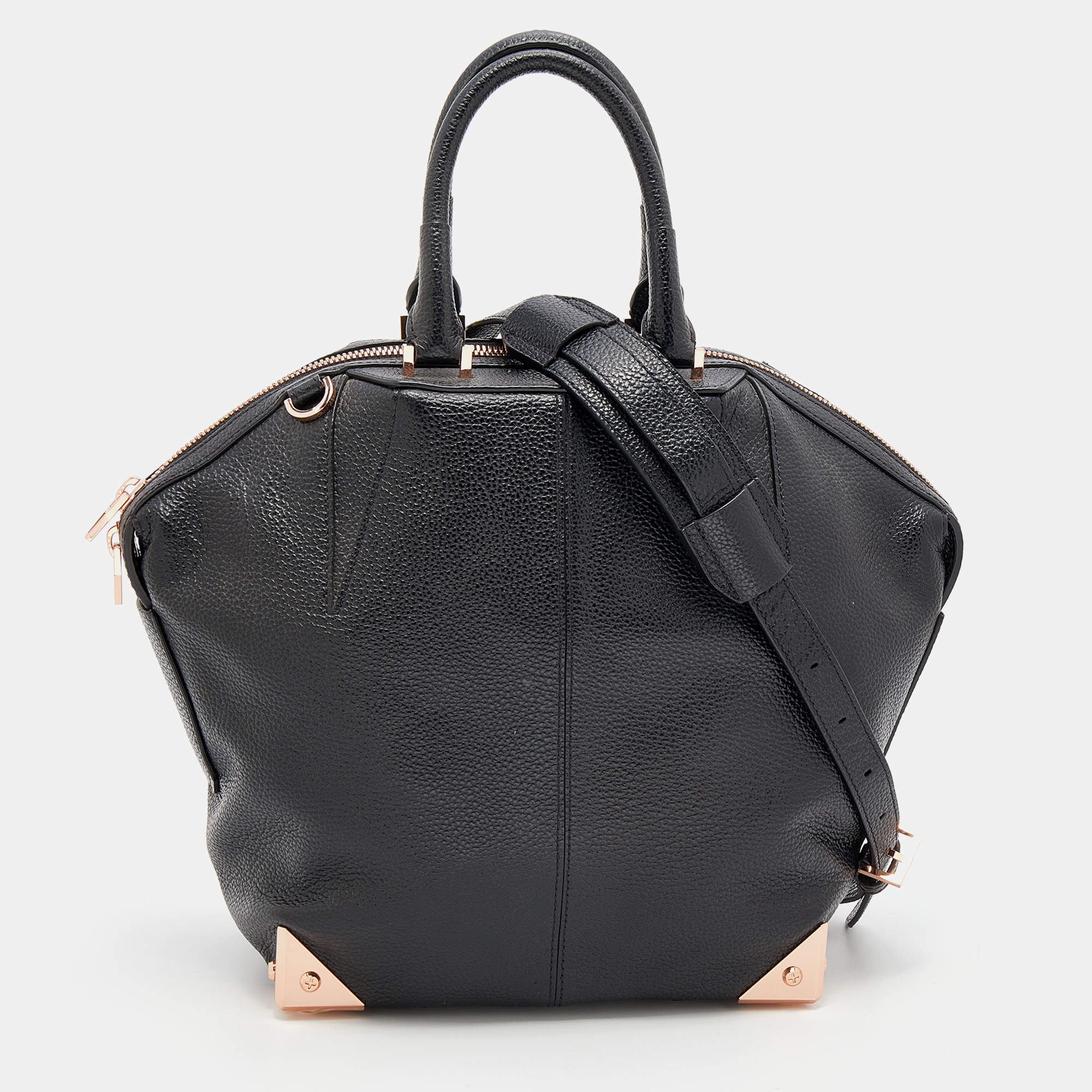 Alexander Wang Black Leather Emile Satchel