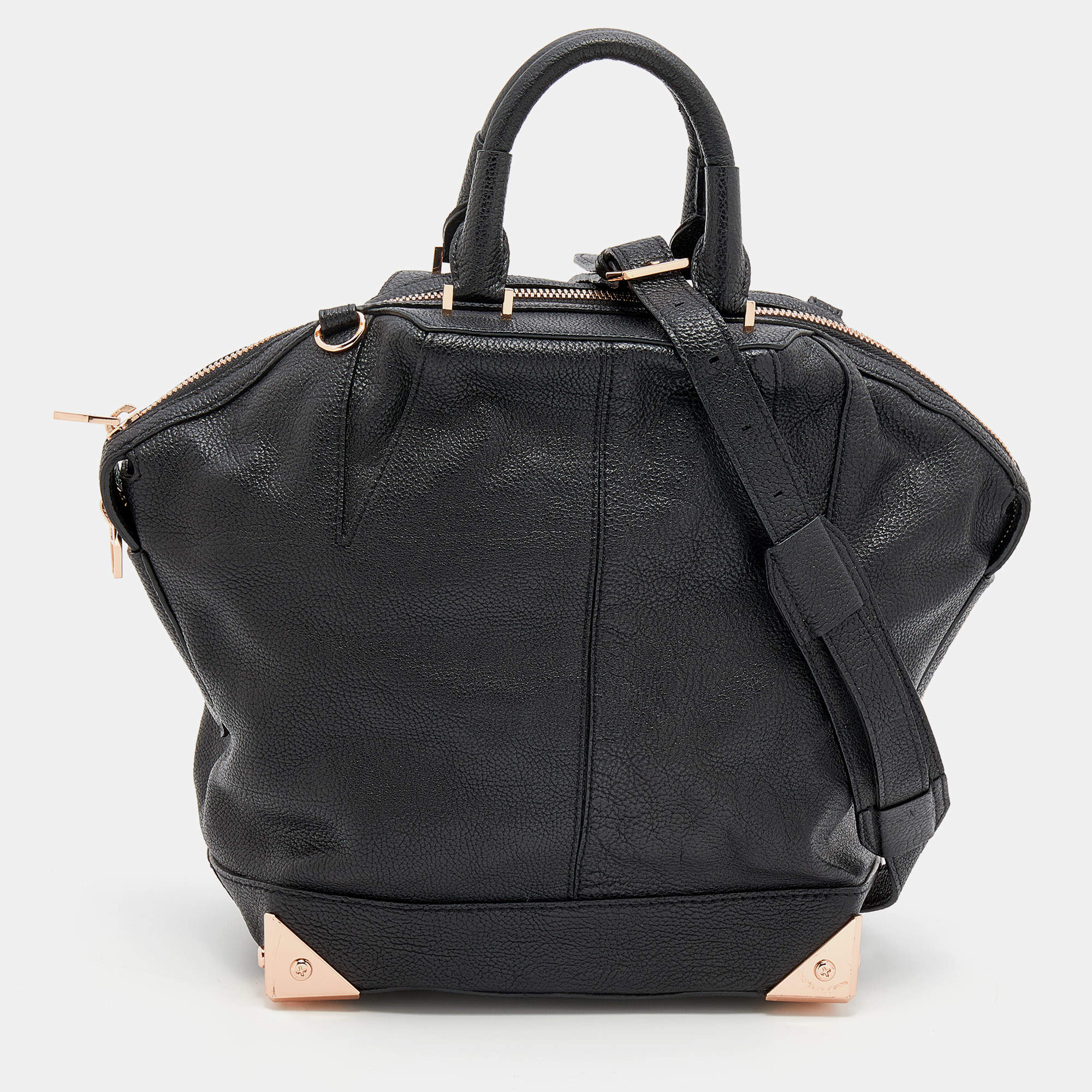 Alexander Wang Black Leather Emile Satchel