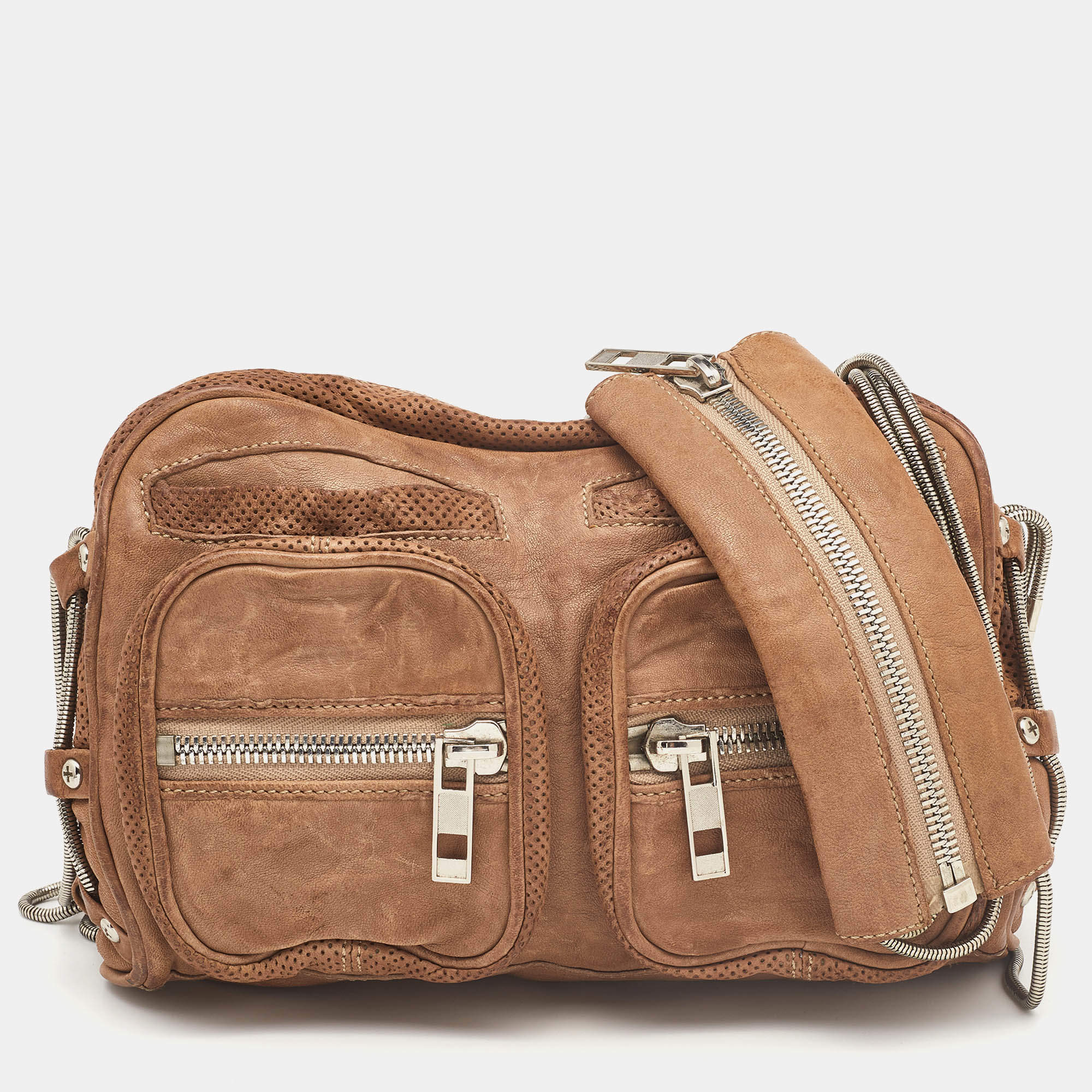 Pre Owned Alexander Wang Brown Leather Brenda Shoulder Bag