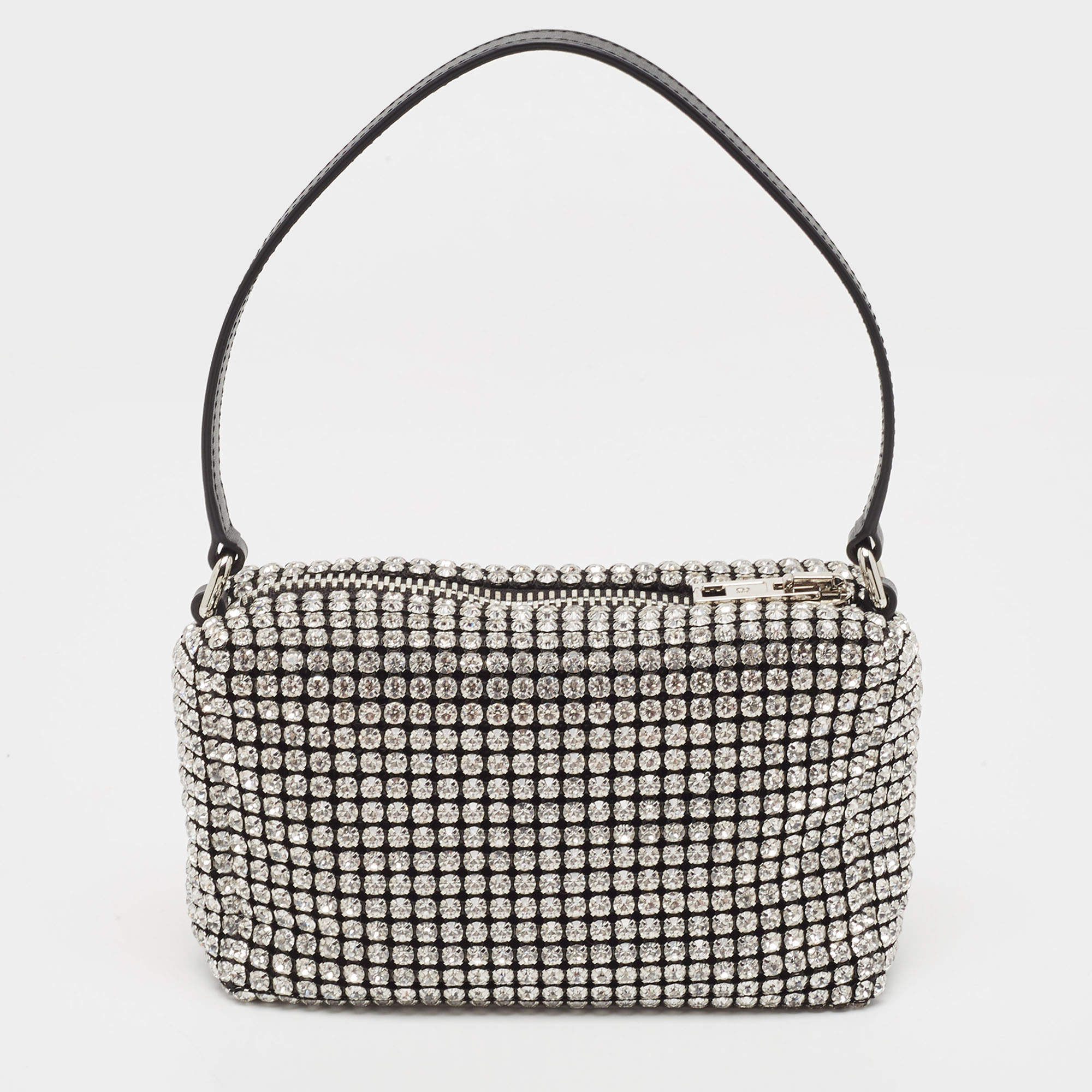 Alexander Wang Black Crystal Embellished Mini Heiress Pouch Bag