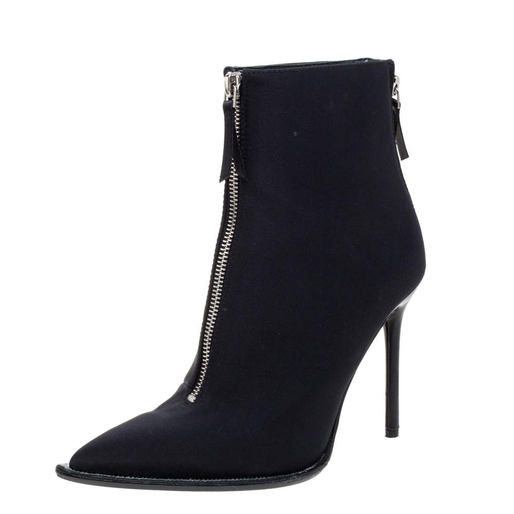 Alexander Wang Black Nylon Eri Boots Size 36.5
