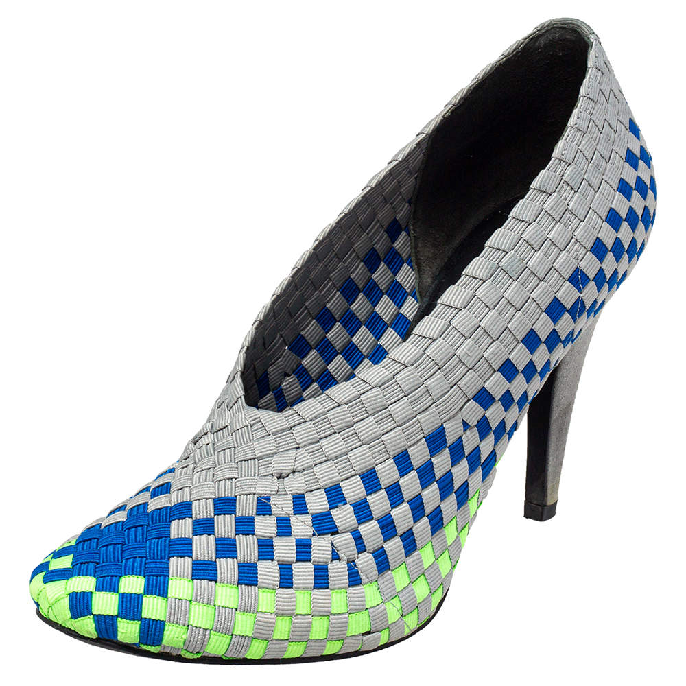 Alexander Wang Multicolor Woven Fabric Carla Pumps Size 36.5