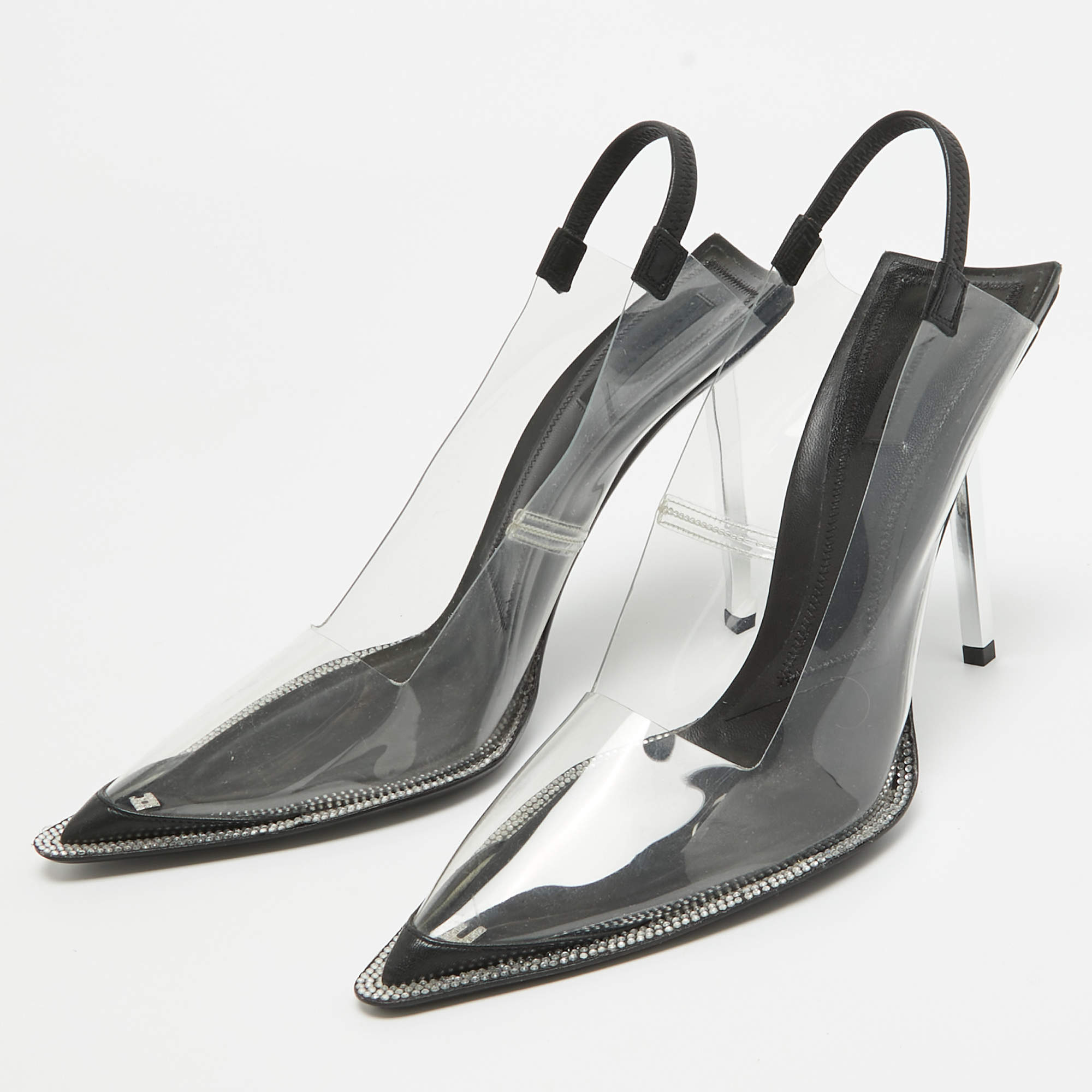 Alexander wang clear heels best sale