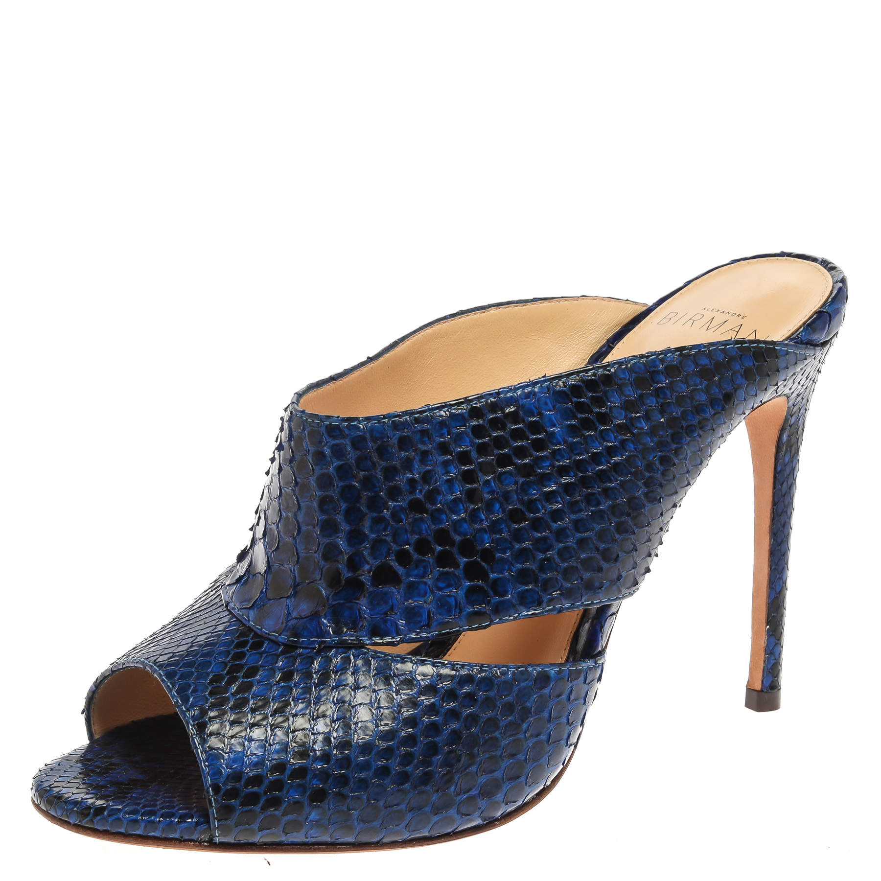 Alexandre Birman Blue Latoya Mules Size 36