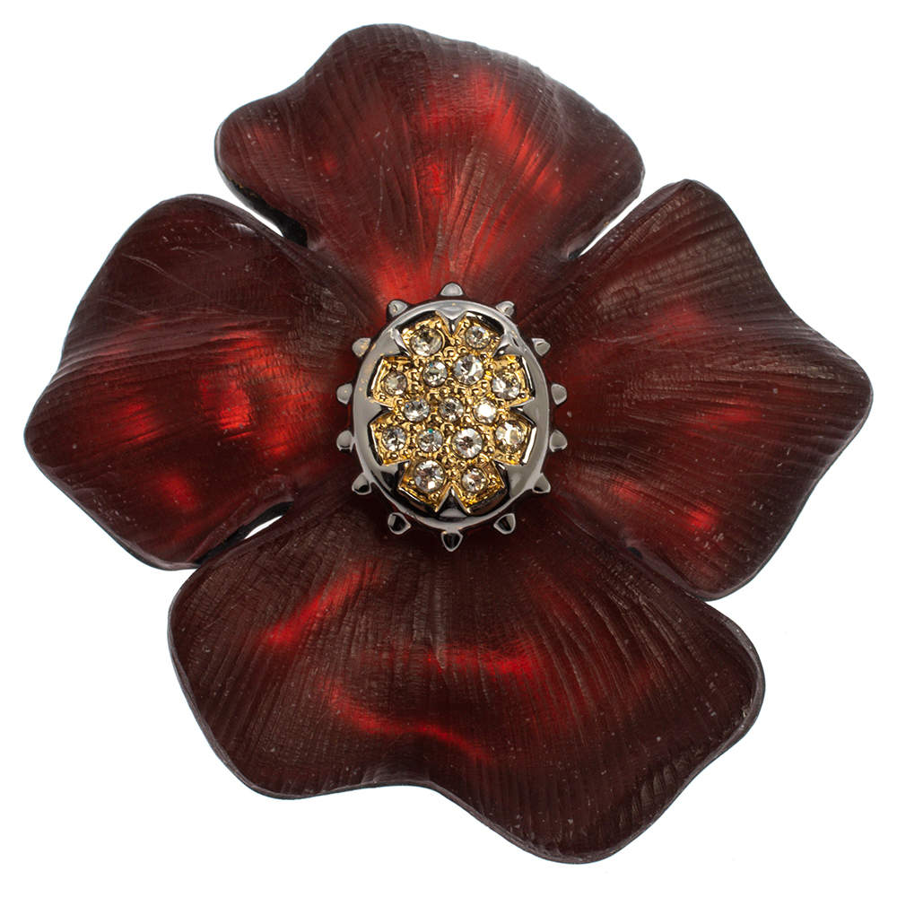 Alexis Bittar Georgian Flower Pin Brooch