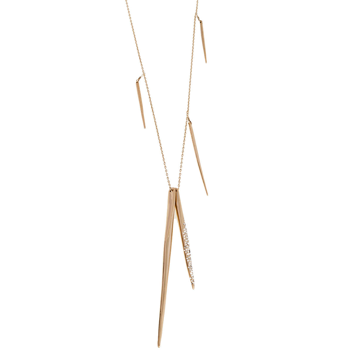 Alexis Bittar Miss Havisham Crystal Encrusted Long Spear Necklace