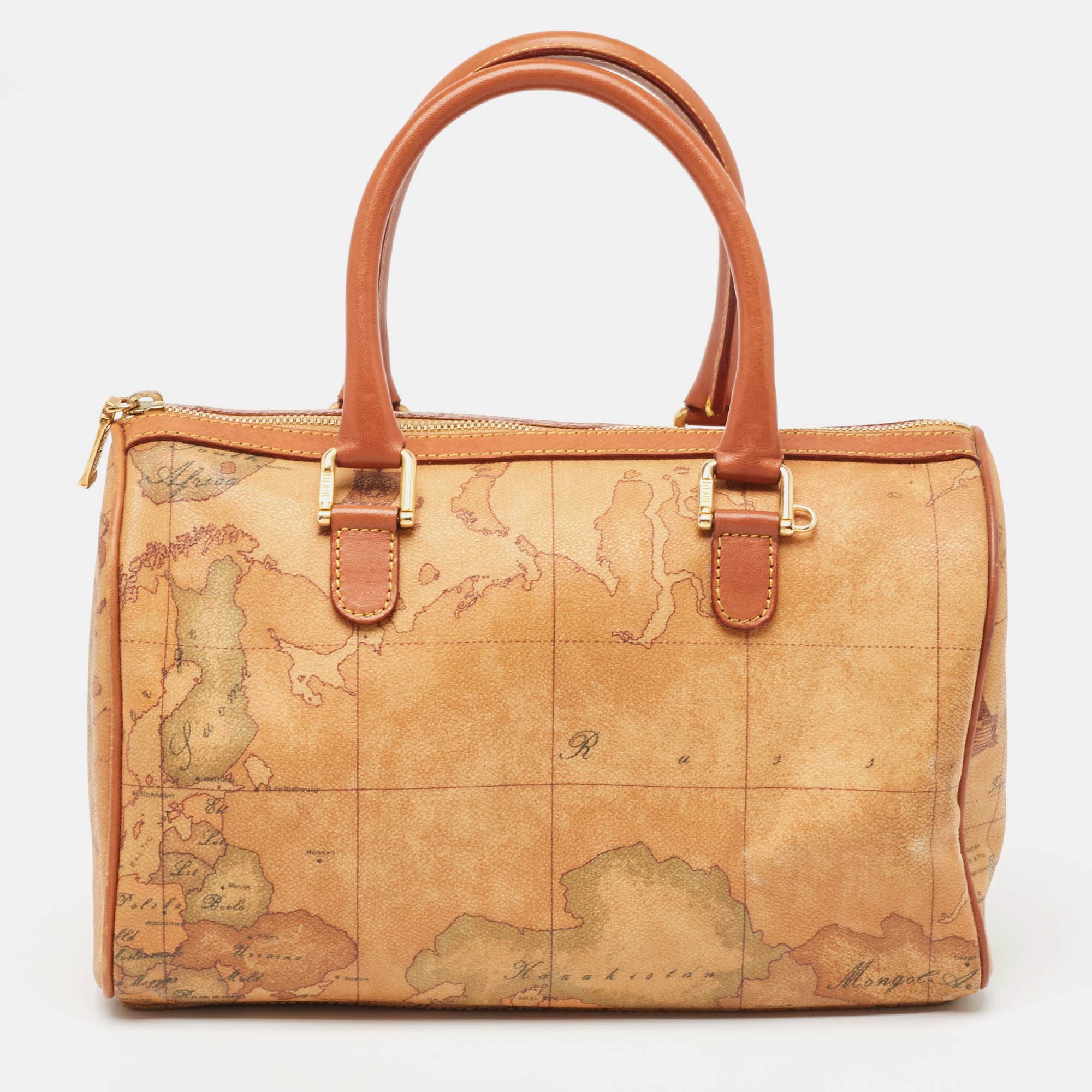 Alviero Martini 1A Classe Beige/Brown Geo Classic Boston Bag Alviero  Martini 1A Classe | TLC