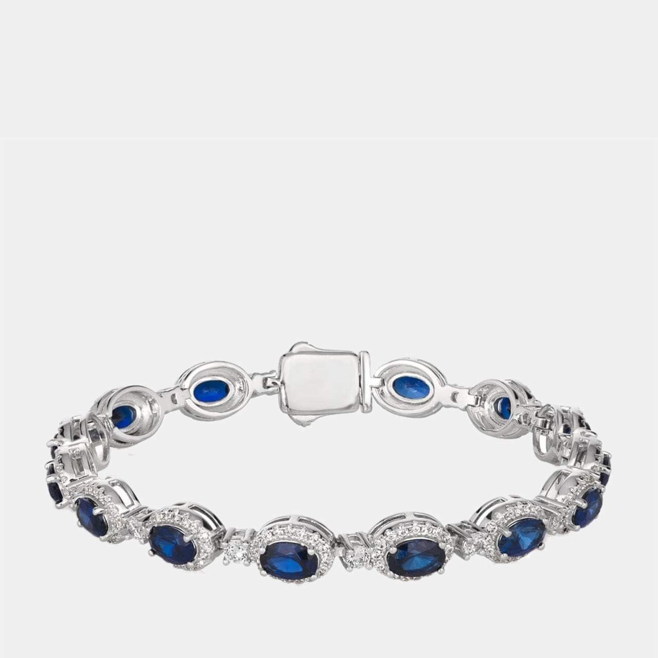 Pre Owned Anna Zuckerman Oval Sapphire Bracelet 