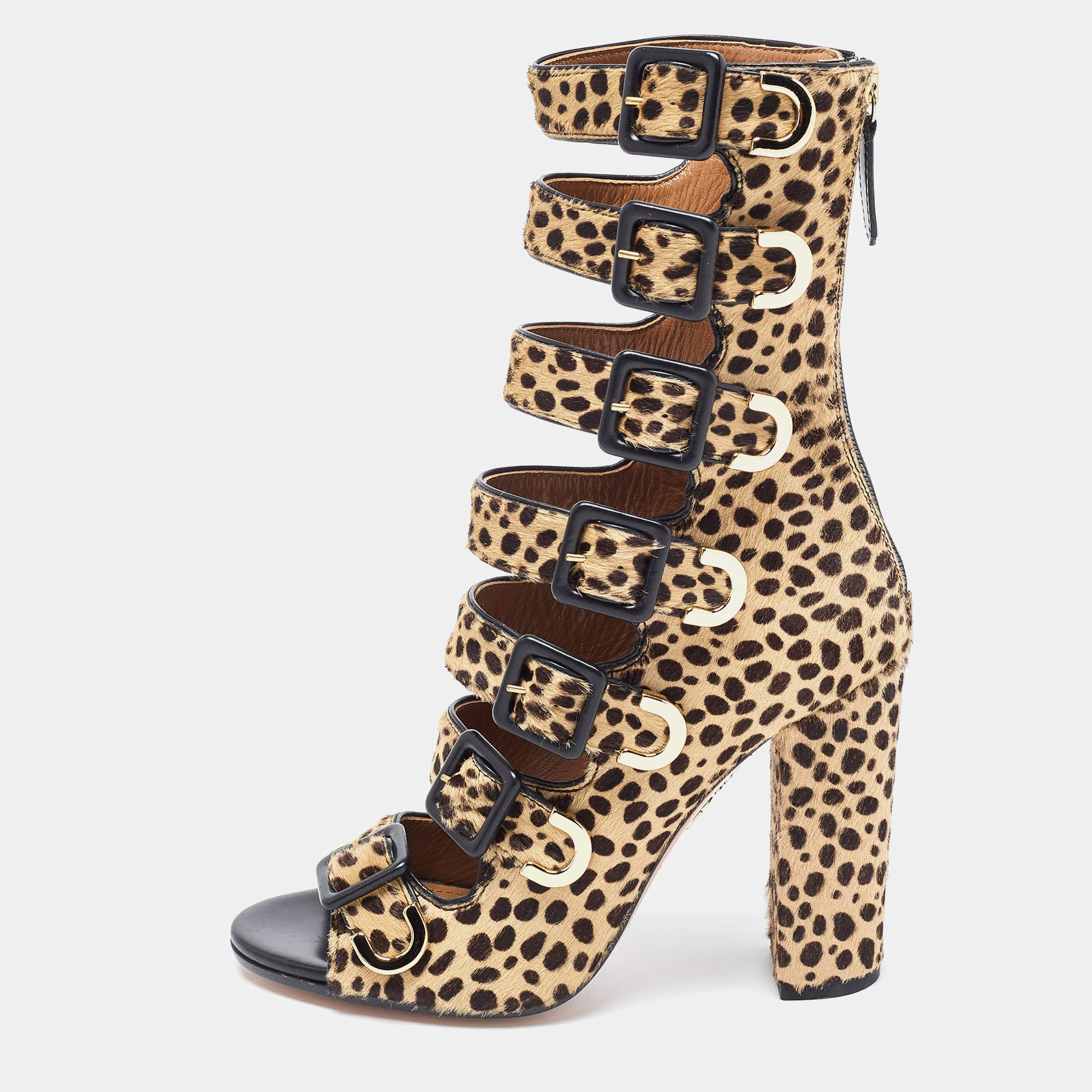 aquazzura leopard boots