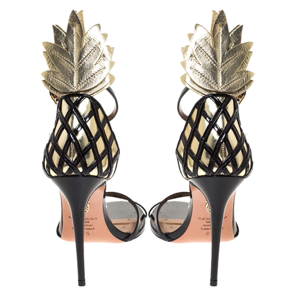 aquazzura pineapple heels