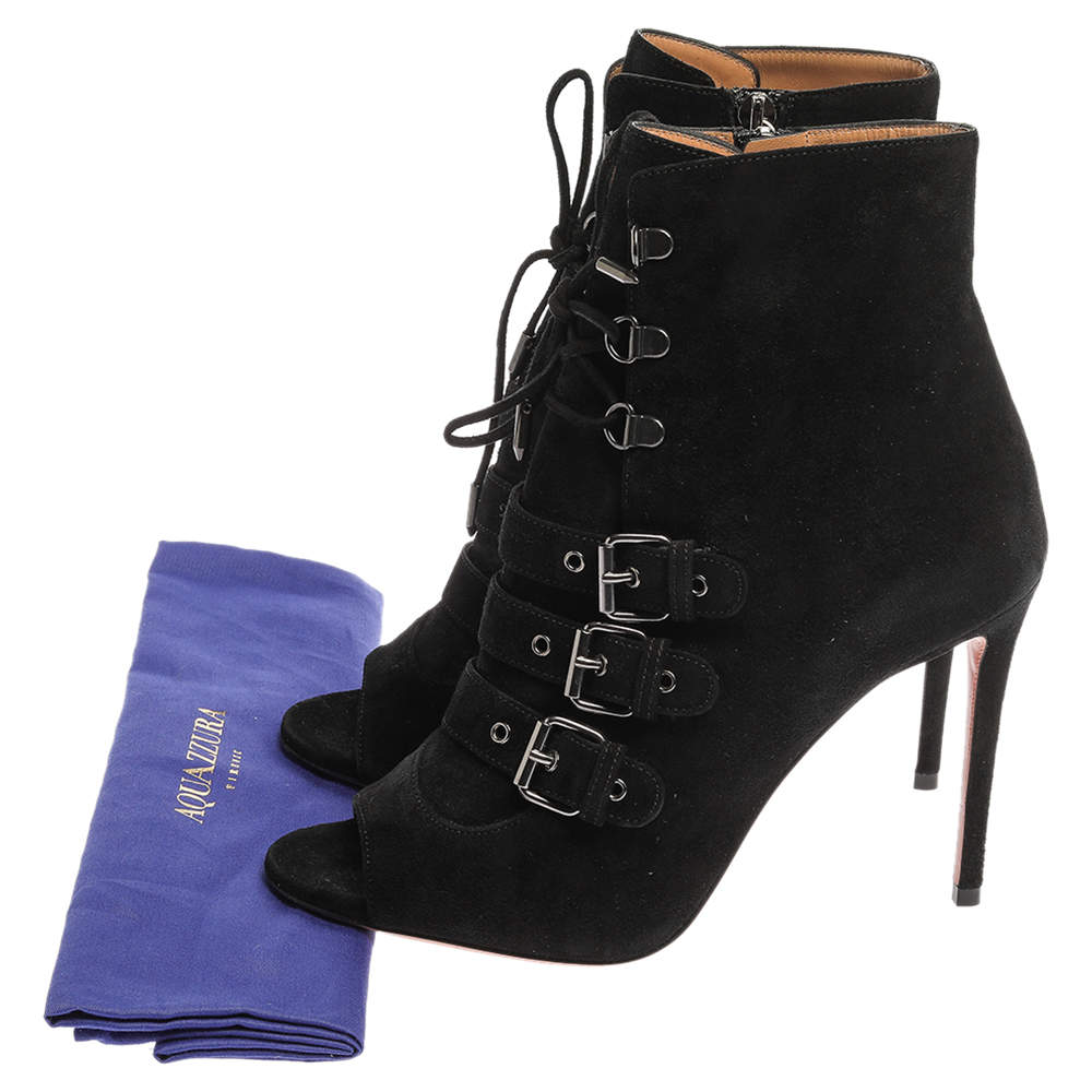 aquazzura lace up boots