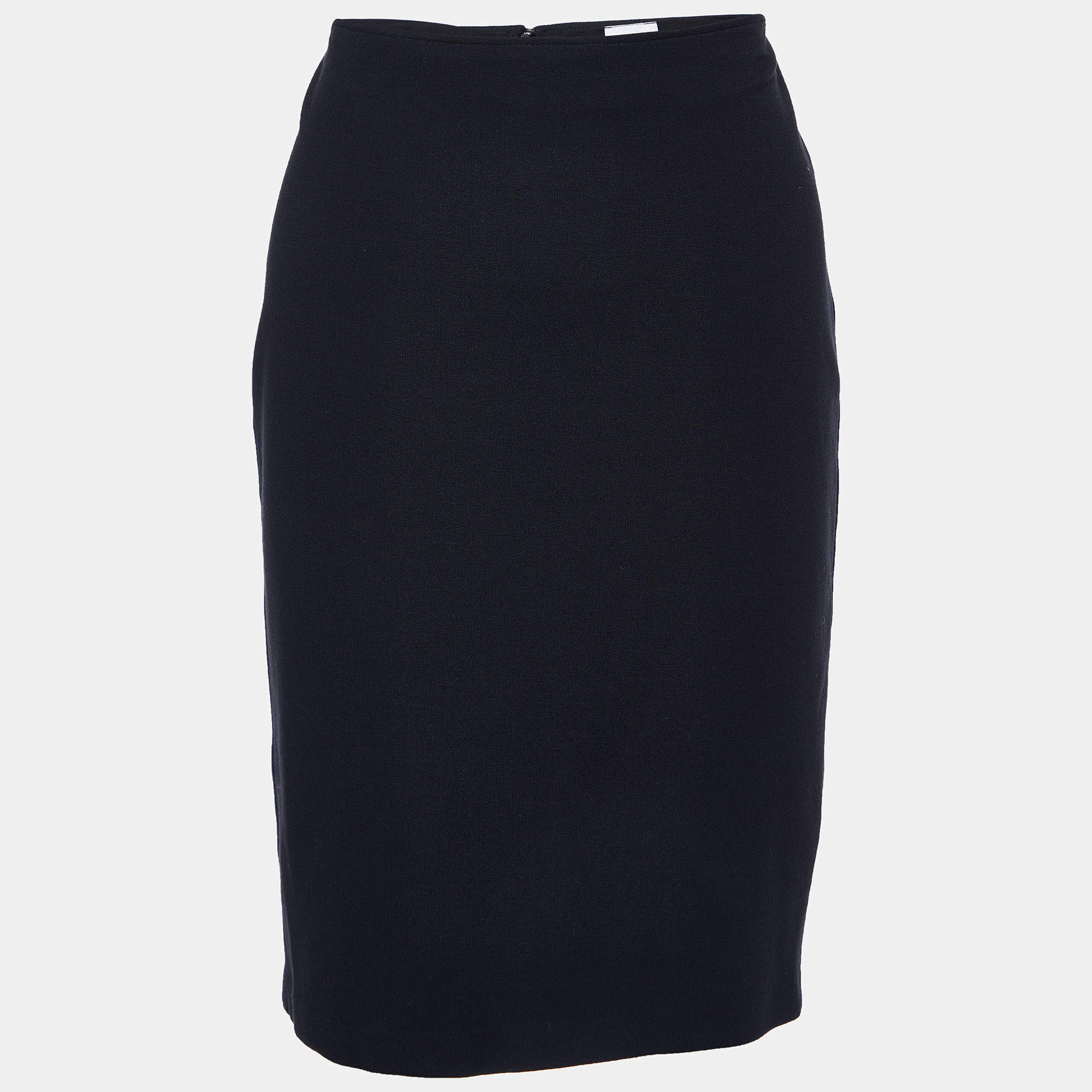 Armani Collezioni Black Knit Pencil Skirt M