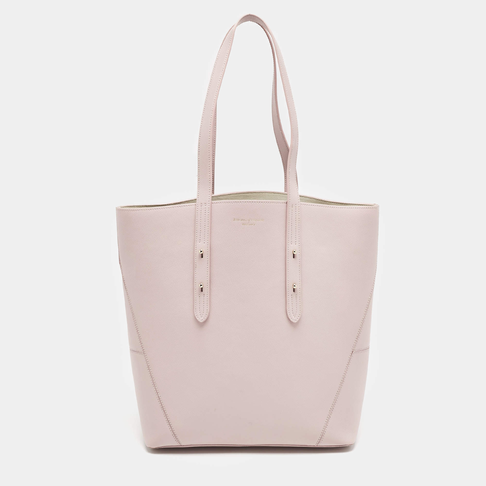 Aspinal Of London Pink Leather Essential Tote