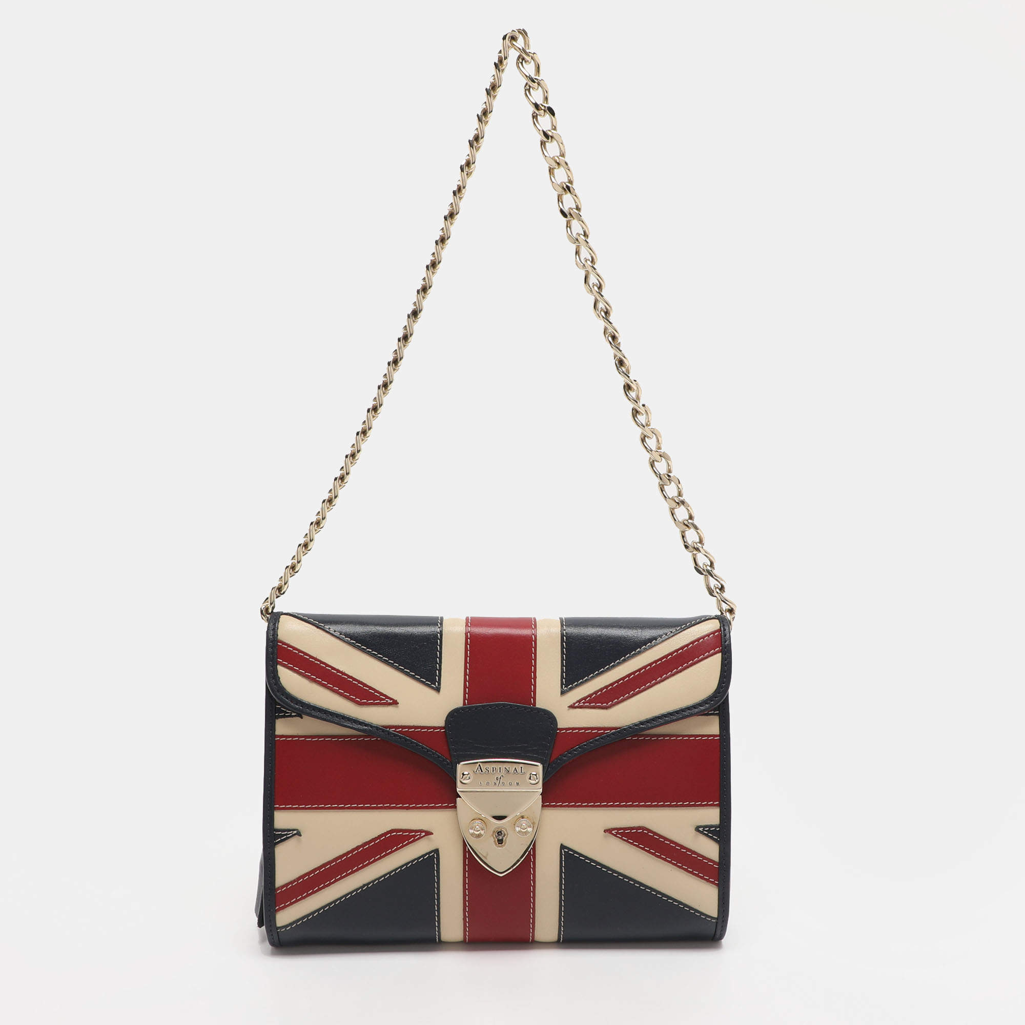 Pre Owned Aspinal Of London Multicolor Leather Shoulder Bag