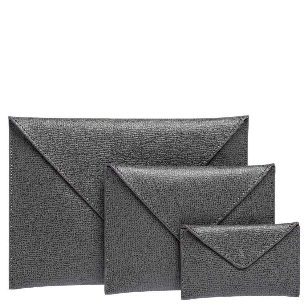 Audemars Piguet Grey Leather Pouch Set 