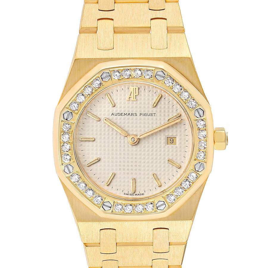 Audemars Piguet White Diamonds 18k Yellow Gold Royal Oak 56271BA