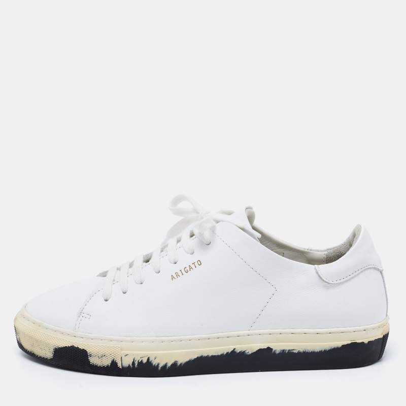 Axel Arigato White Leather Low Top Sneakers Size 38