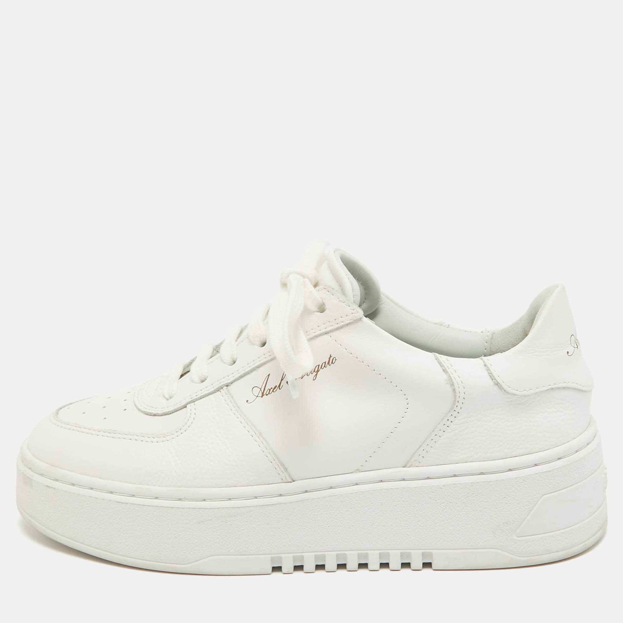Axel Arigato White Leather Orbit Sneakers Size 37