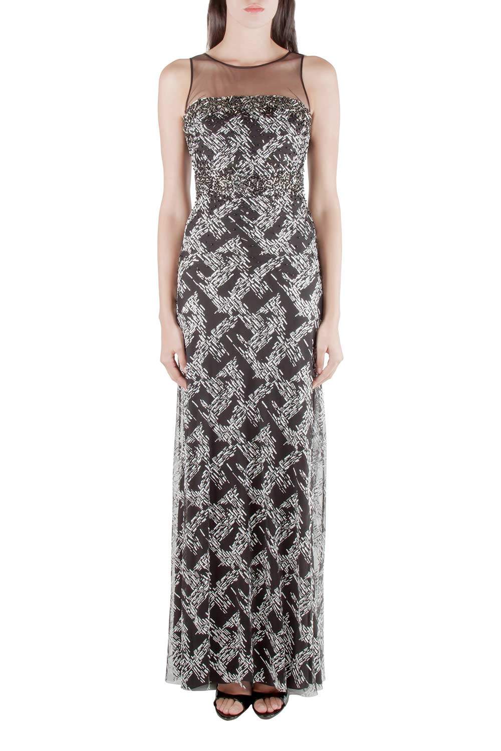 badgley mischka black gown