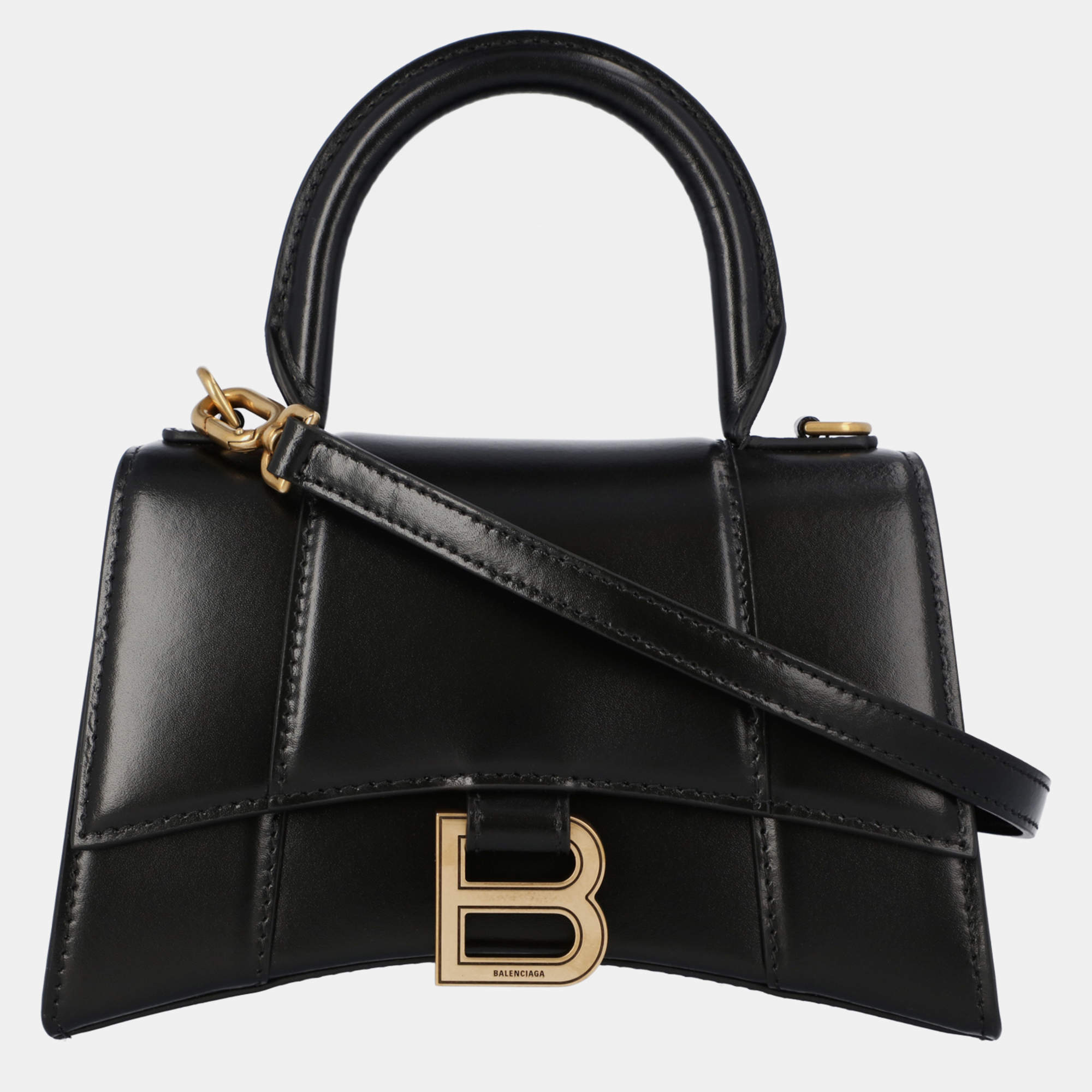 Balenciaga Black Hourglass XS Handbag