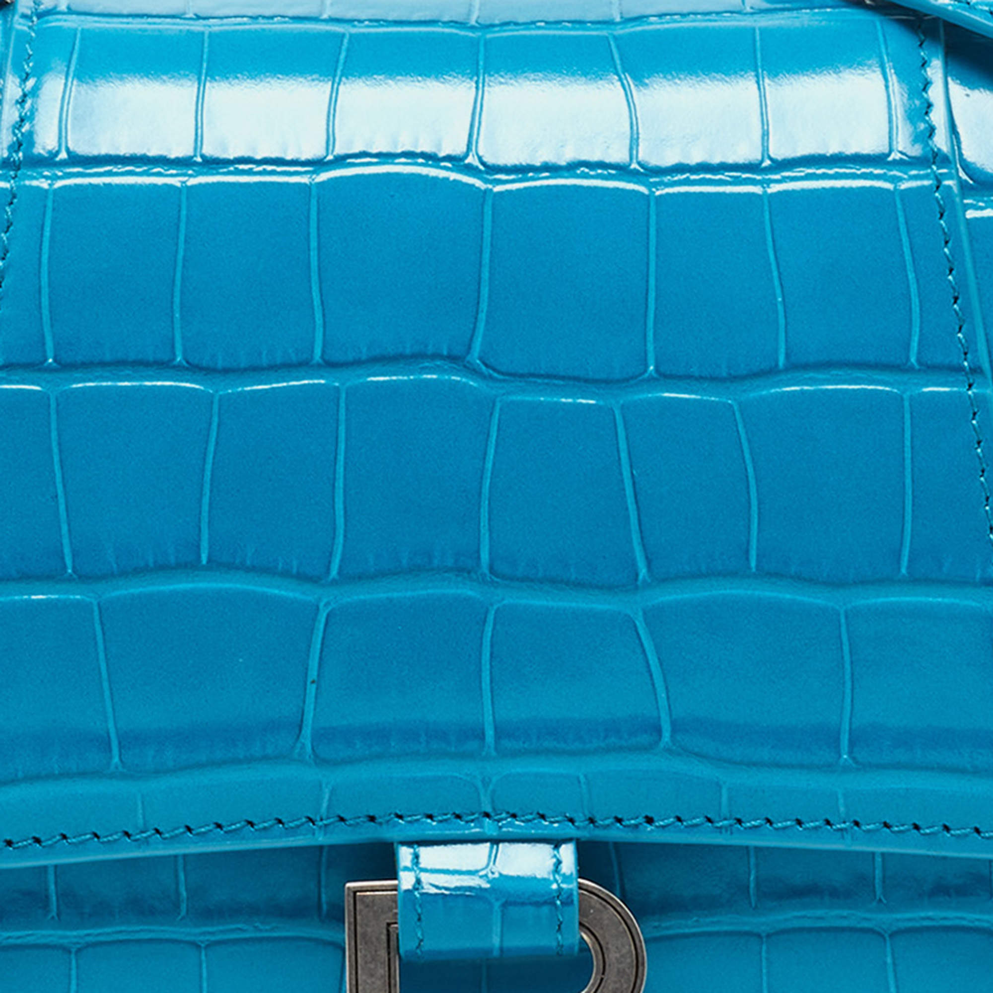 All afternoon crocodile handbag Balenciaga Blue in Crocodile - 26951020