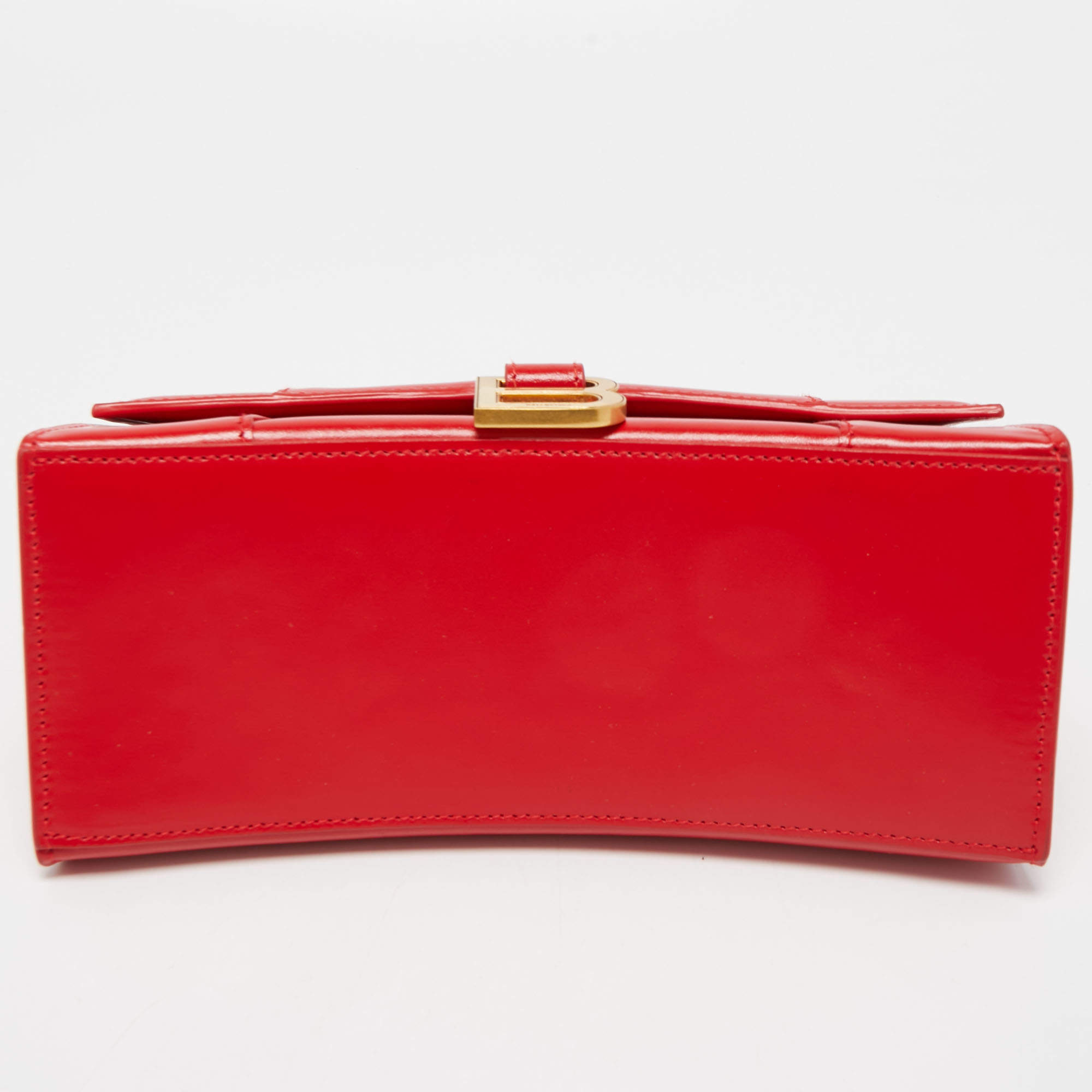 Hourglass leather handbag Balenciaga Red in Leather - 34197350