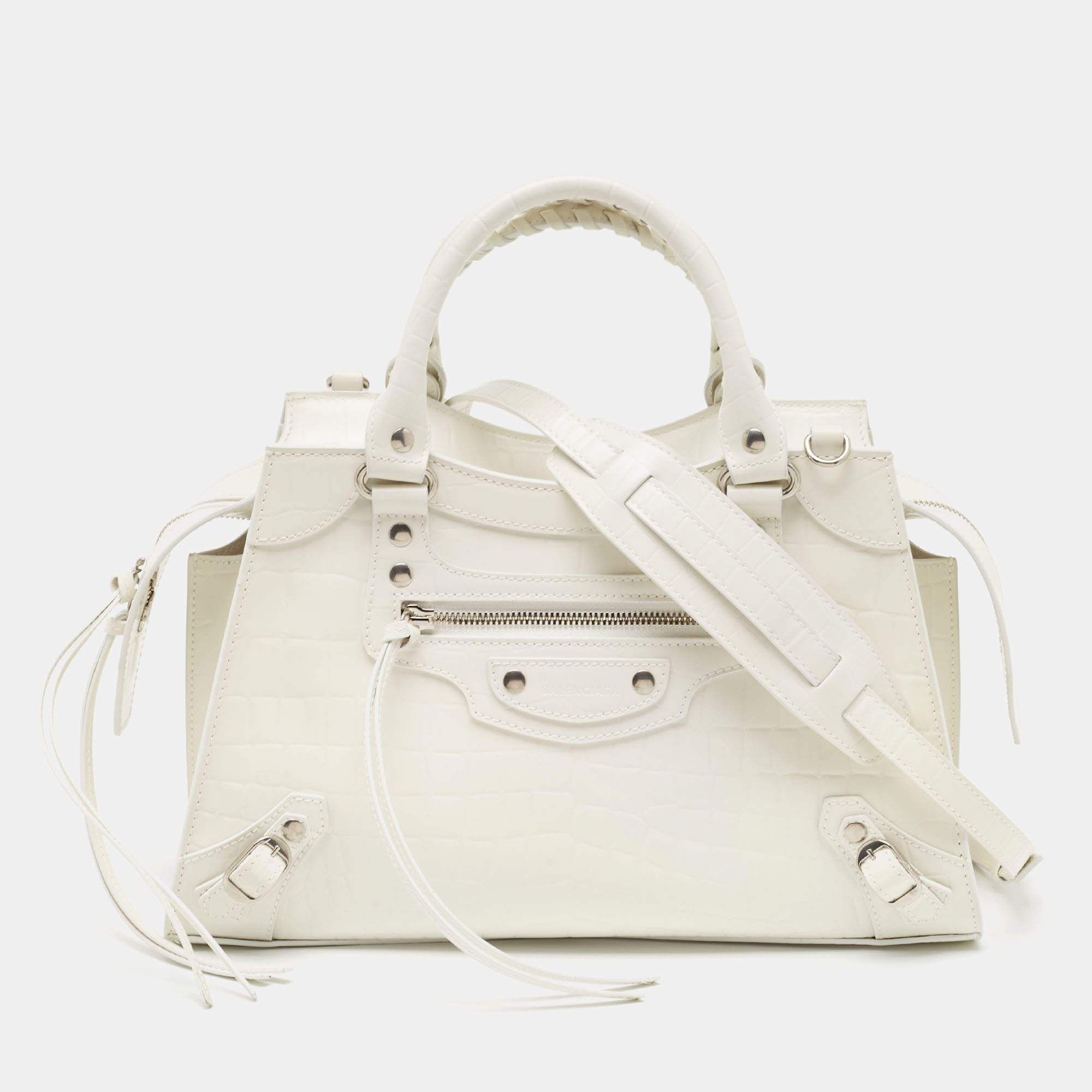 Balenciaga city store bag white