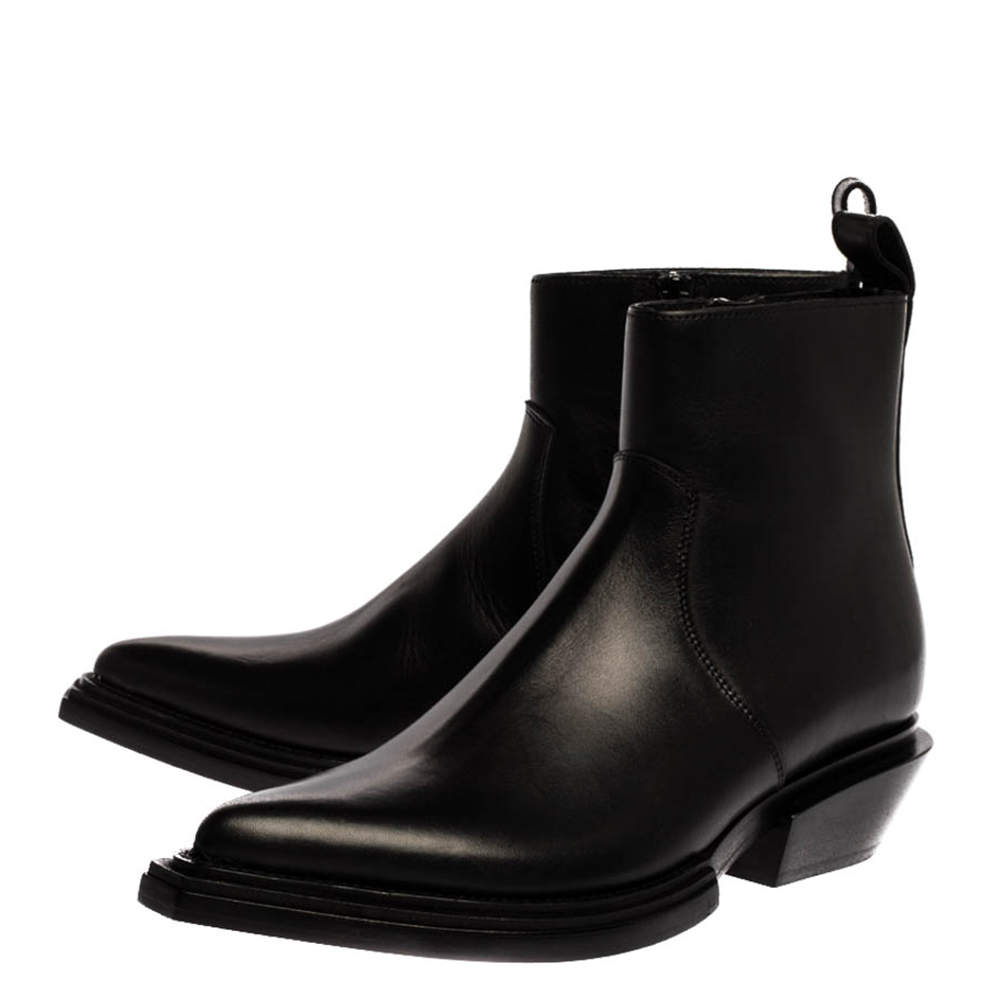 Balenciaga Tiaga Slanted-heel Ankle Booties In Black