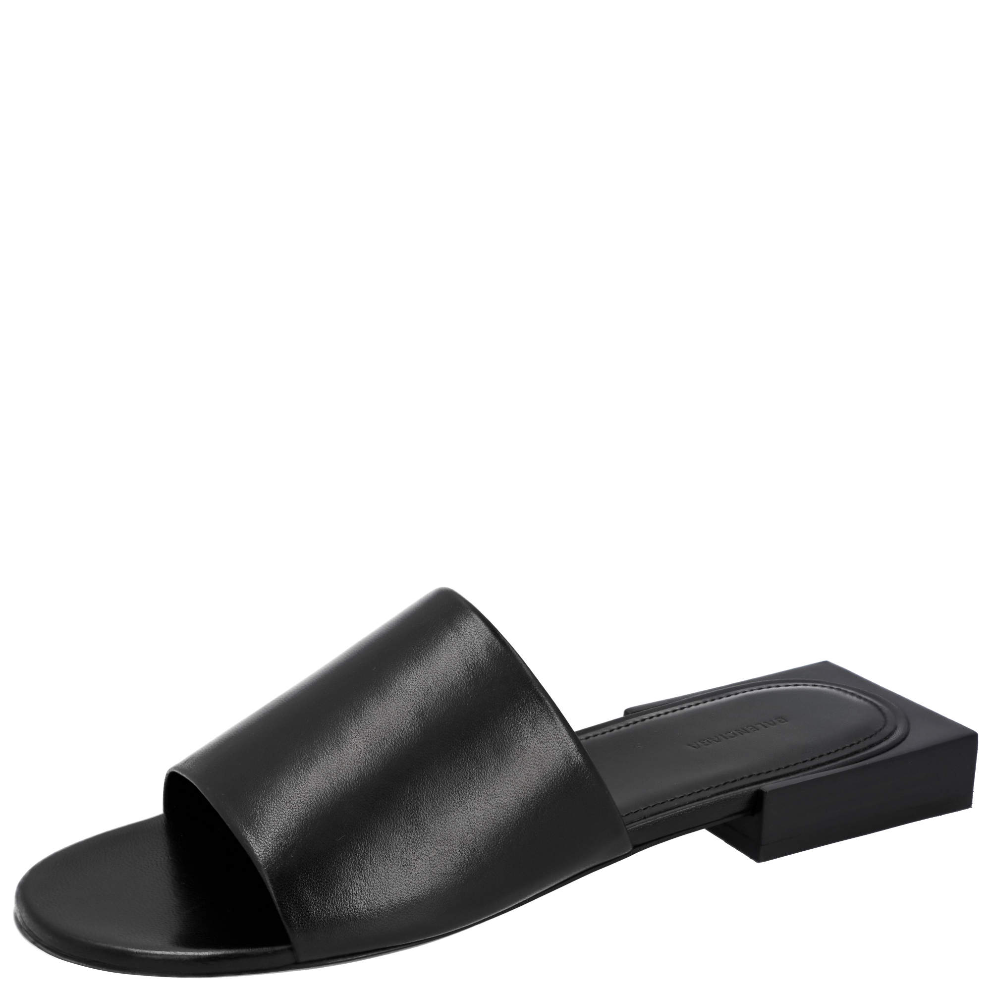 Pre Owned Balenciaga Black Box Mule Size EU 40