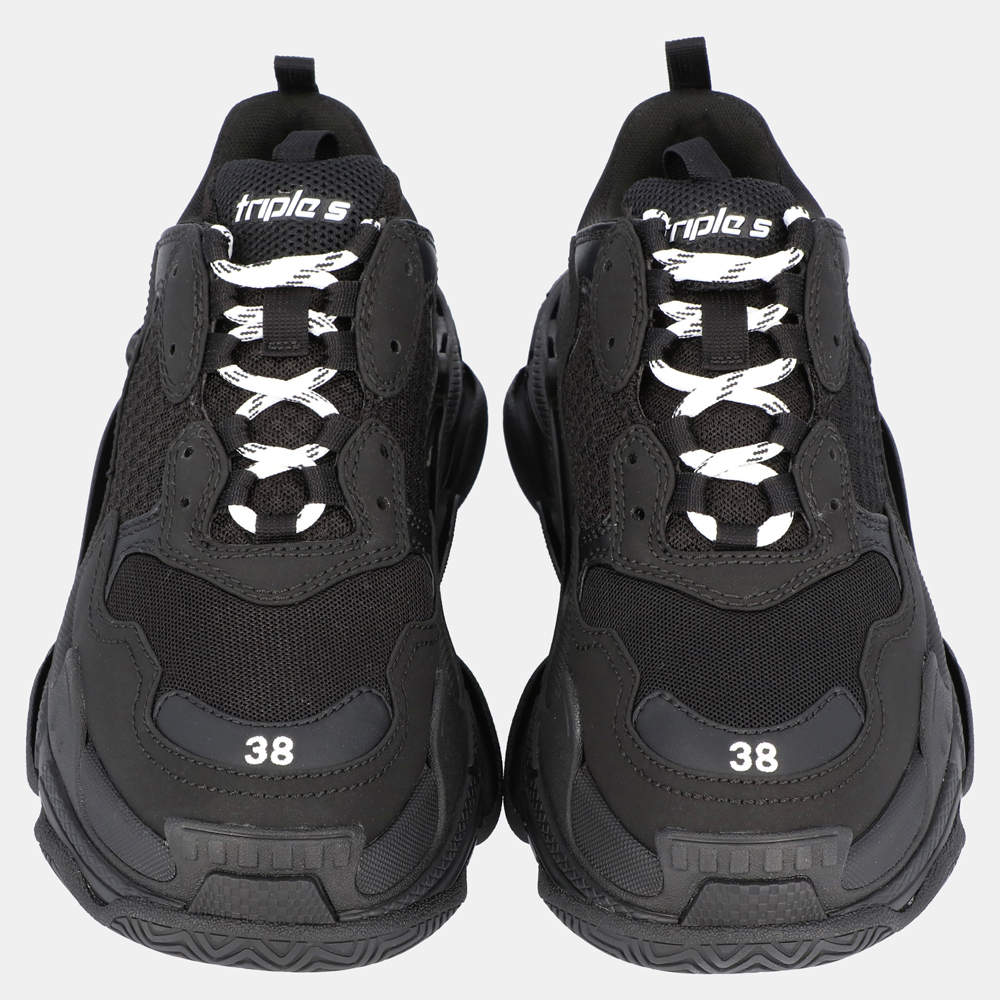 balenciaga triple s black 39