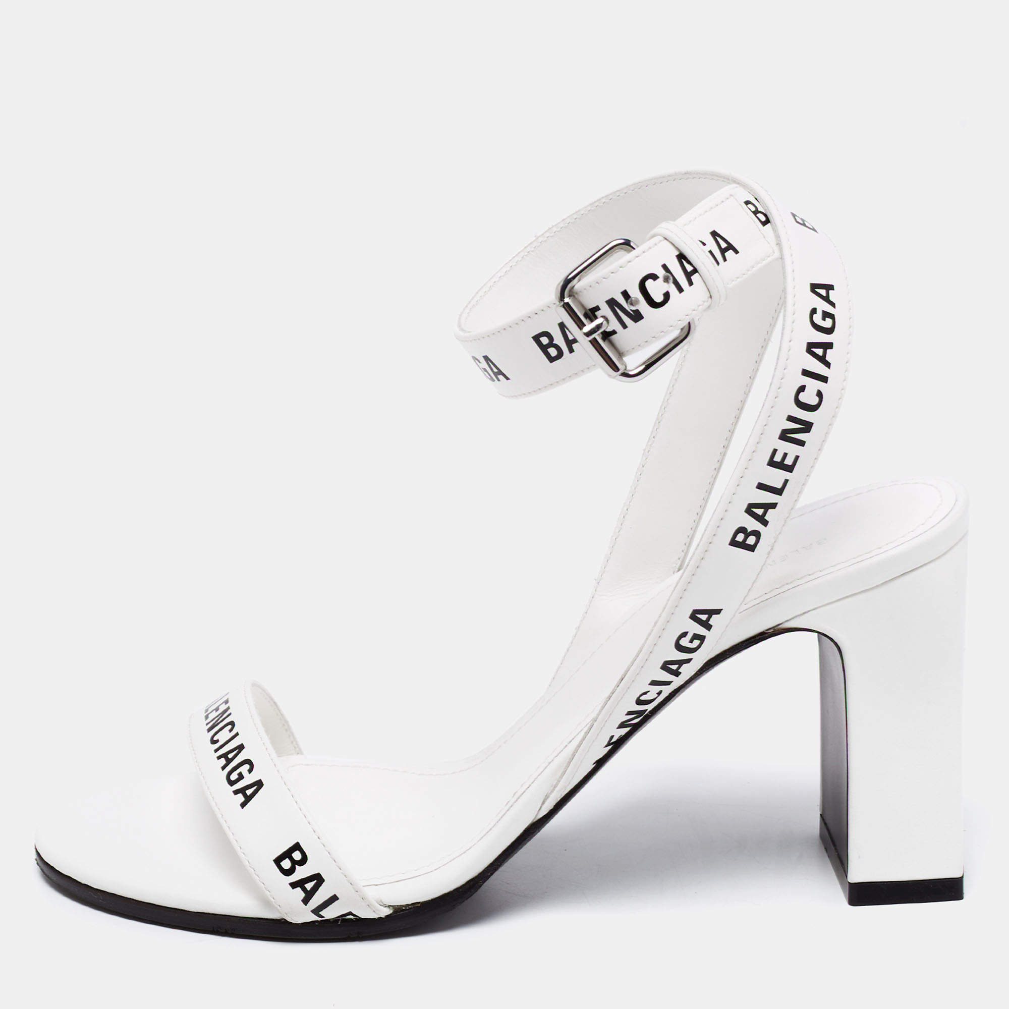 Balenciaga logo online sandals