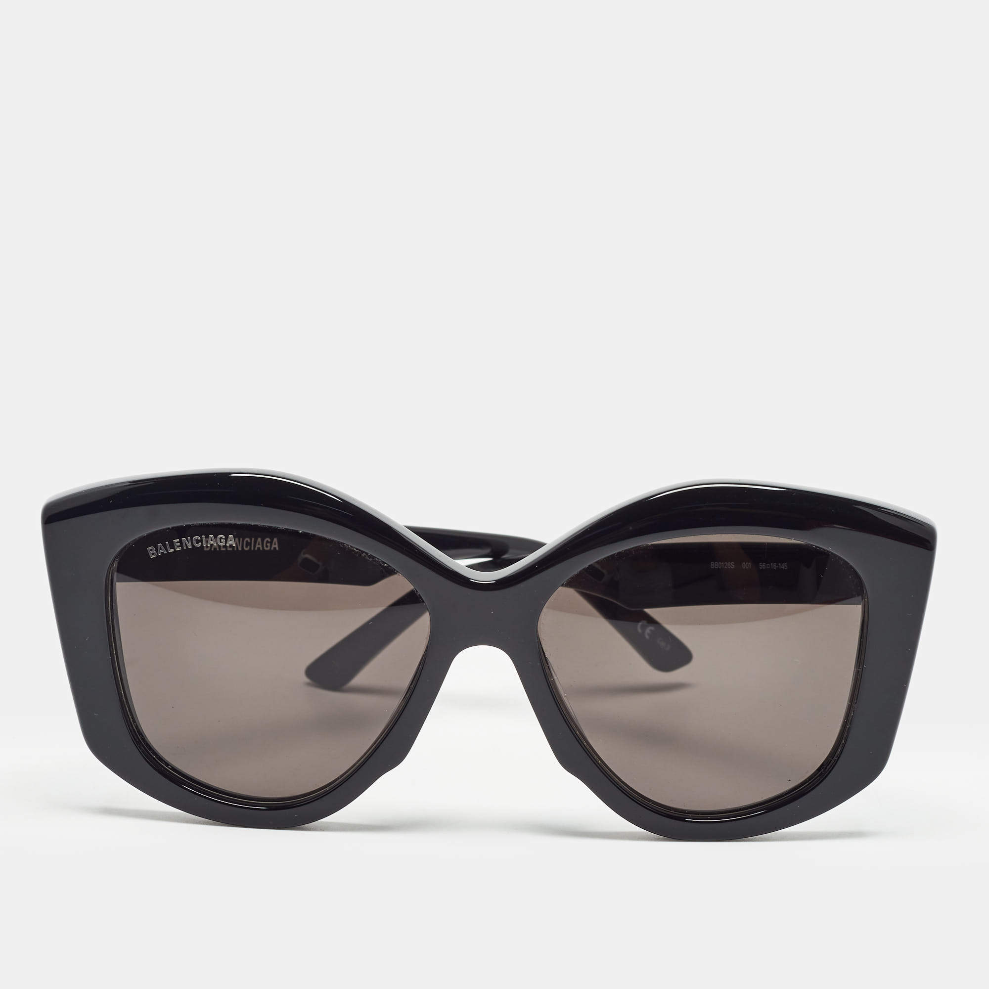 Balenciaga Black BB0126S Cat Eye Sunglasses