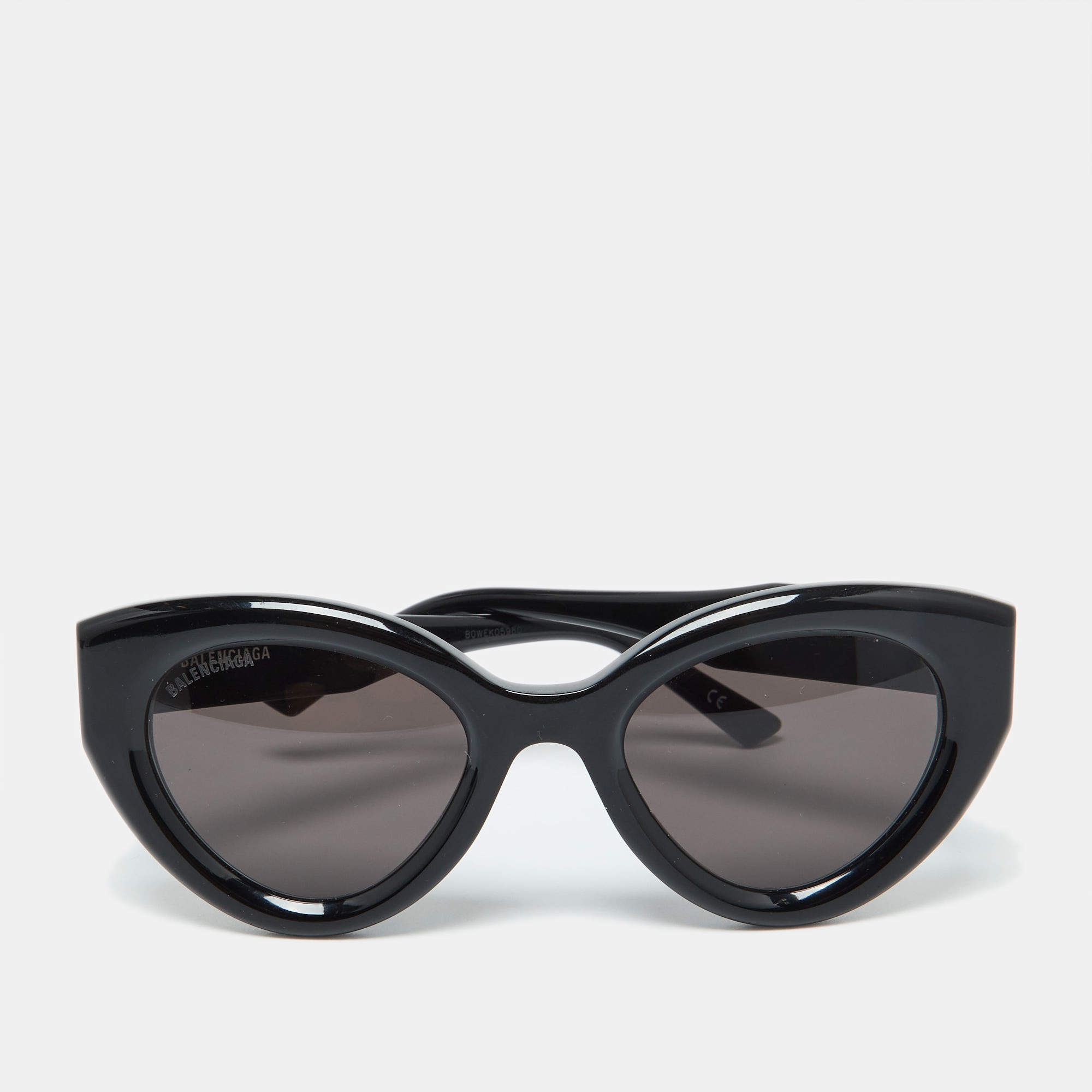 Pre Owned Balenciaga Black BB0073S Cat-Eye Sunglasses