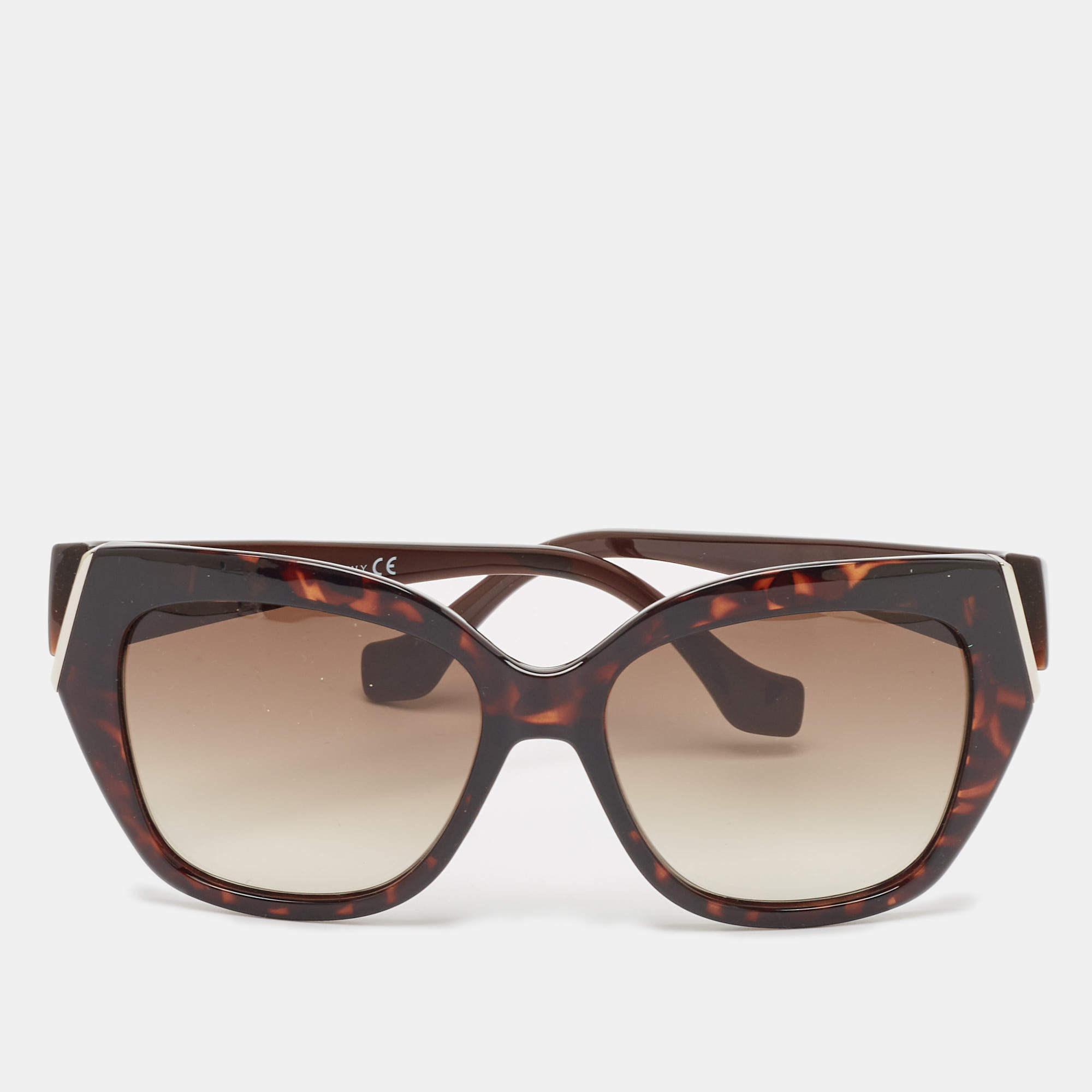 Pre Owned Balenciaga Tortoise Brown Gradient BA 99 52P Butterfly Sunglasses