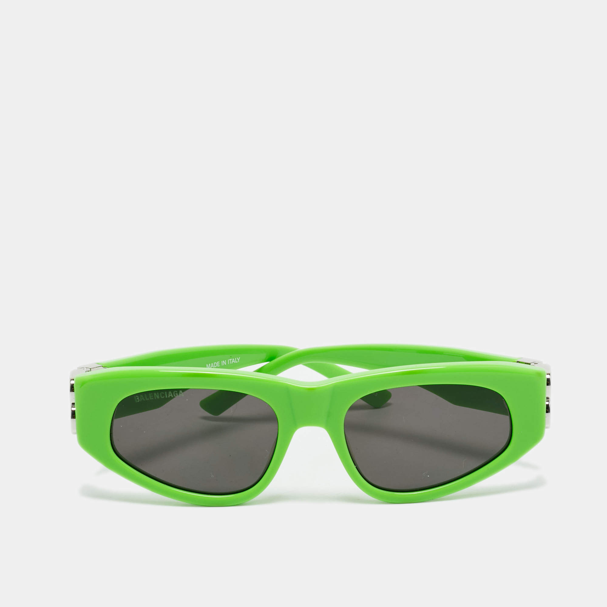 Pre Owned Balenciaga Green/Black BB0095S Dynasty D Frame Sunglasses