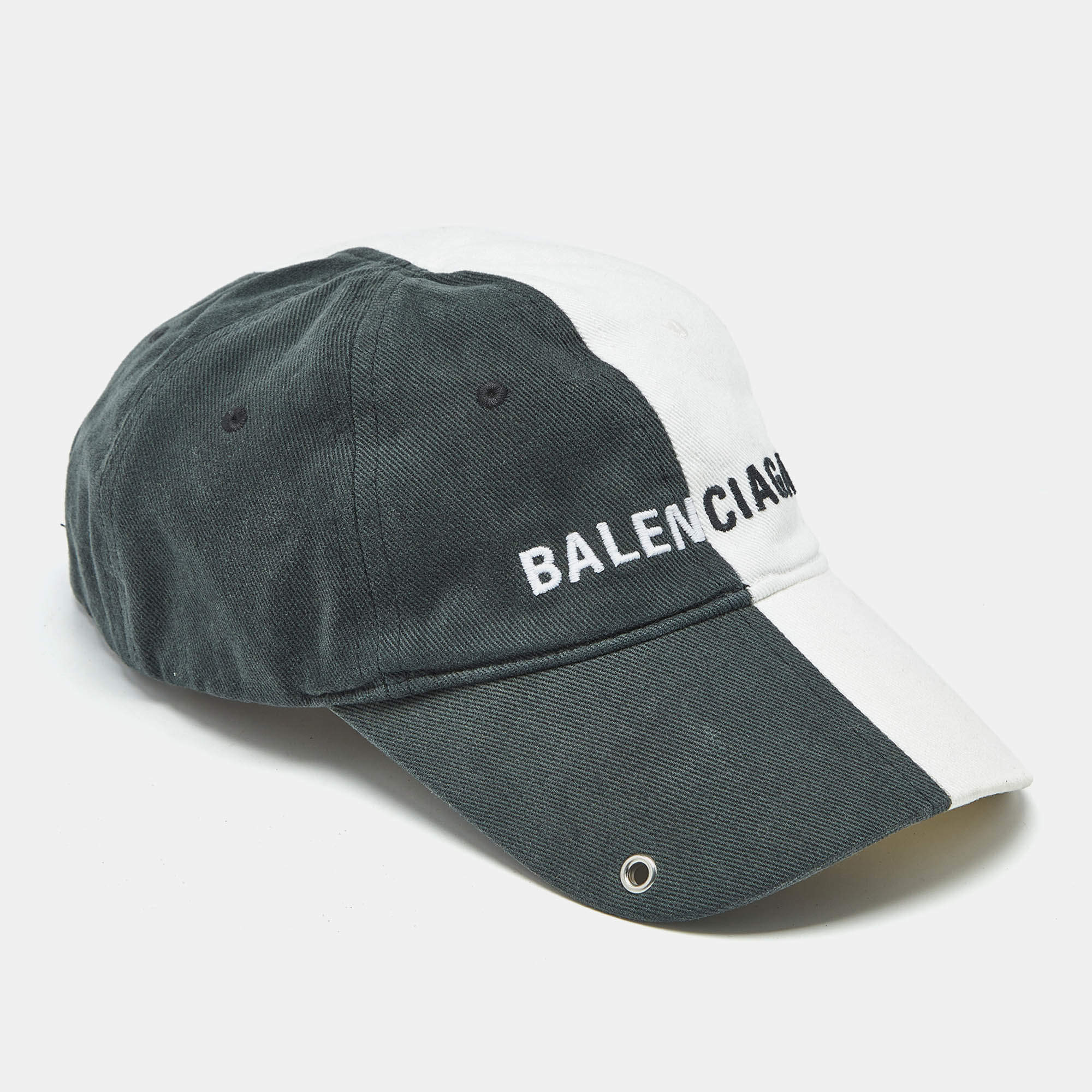 Balenciaga White Logo Embroidered Cotton Archetype Baseball
