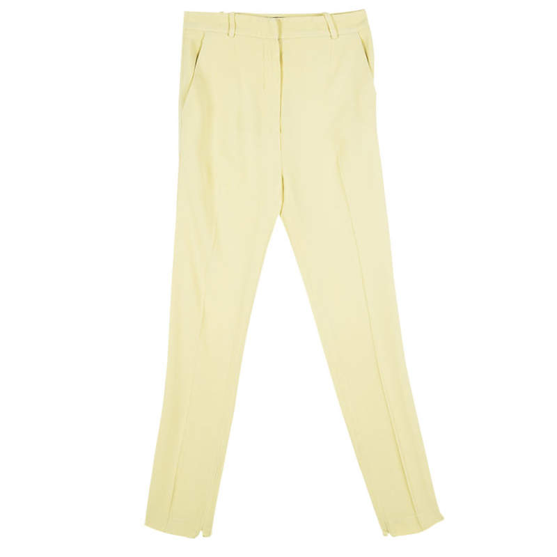 Balenciaga Yellow High Waist Tapered Pants S
