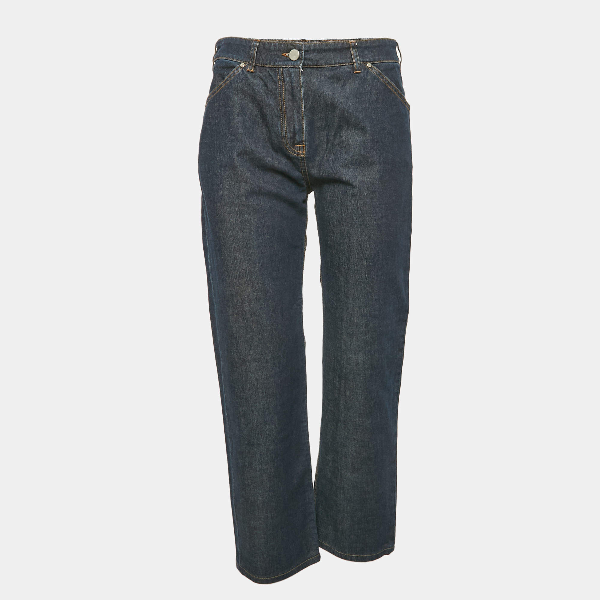 Balenciaga Blue Denim Straight Leg Jeans M Waist 29"